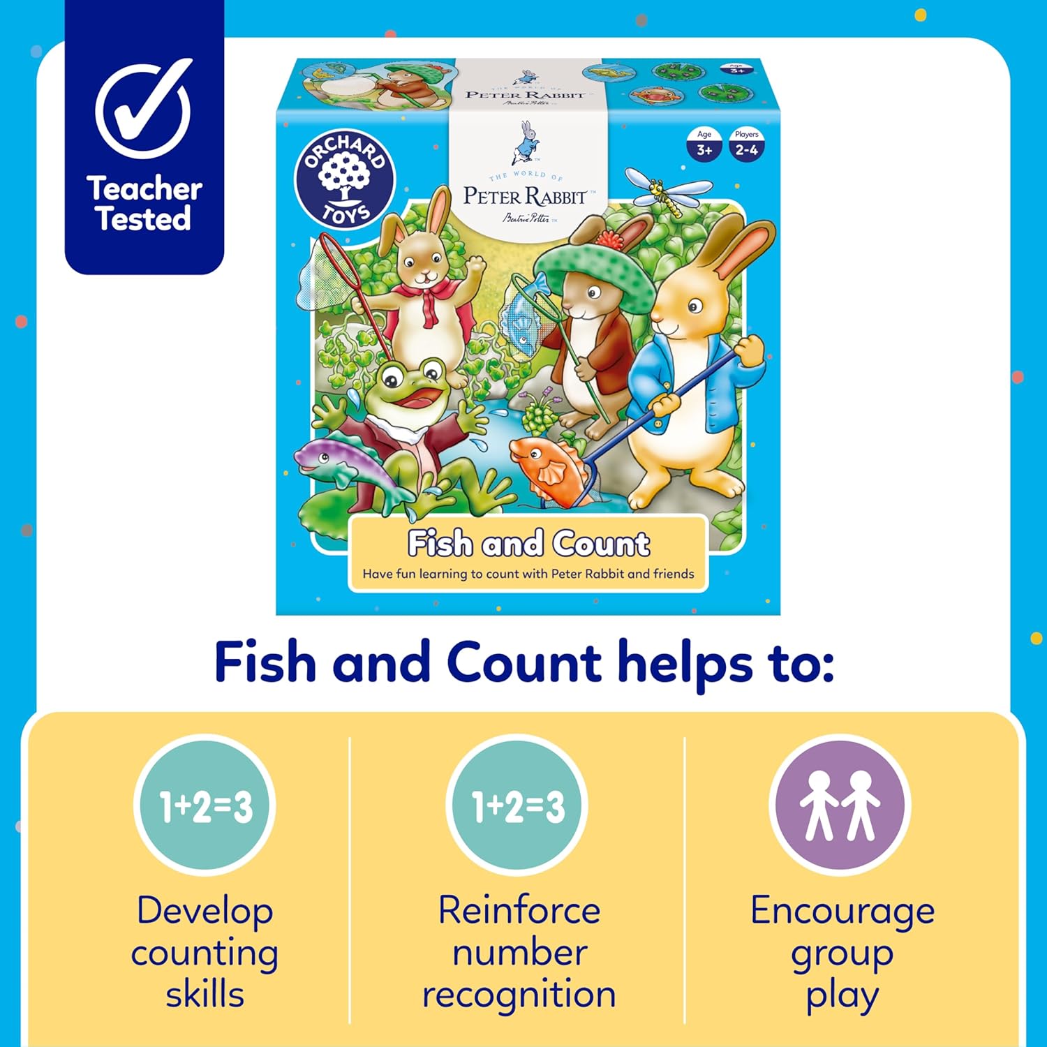 ORCHARD TOYS, Peter Rabbit™ Fish & Count Game บอร์ดเกมเด็ก ฝึกนับเลข ...
