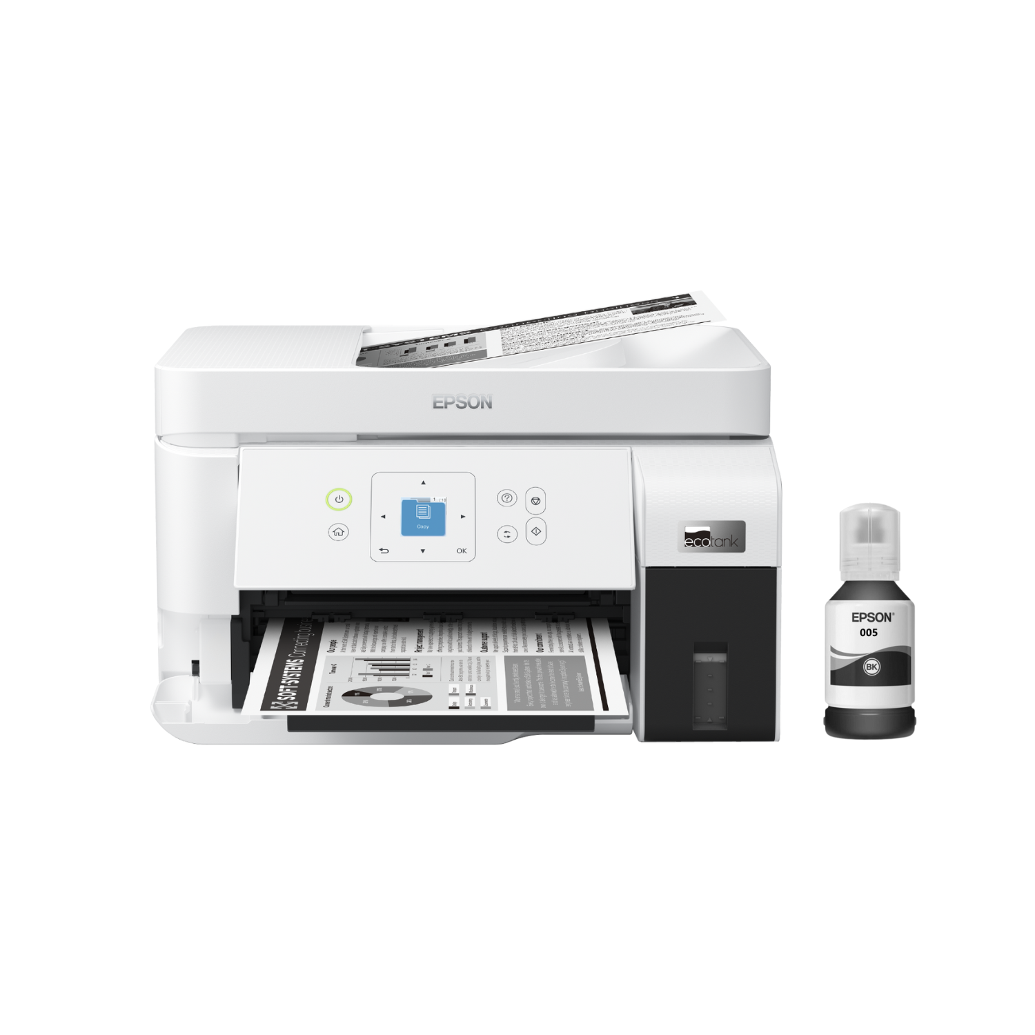 เครื่องพิมพ์อิงค์แท็งค์ขาวดำ Epson EcoTank M2050 Ink Tank Printer มี Wi ...