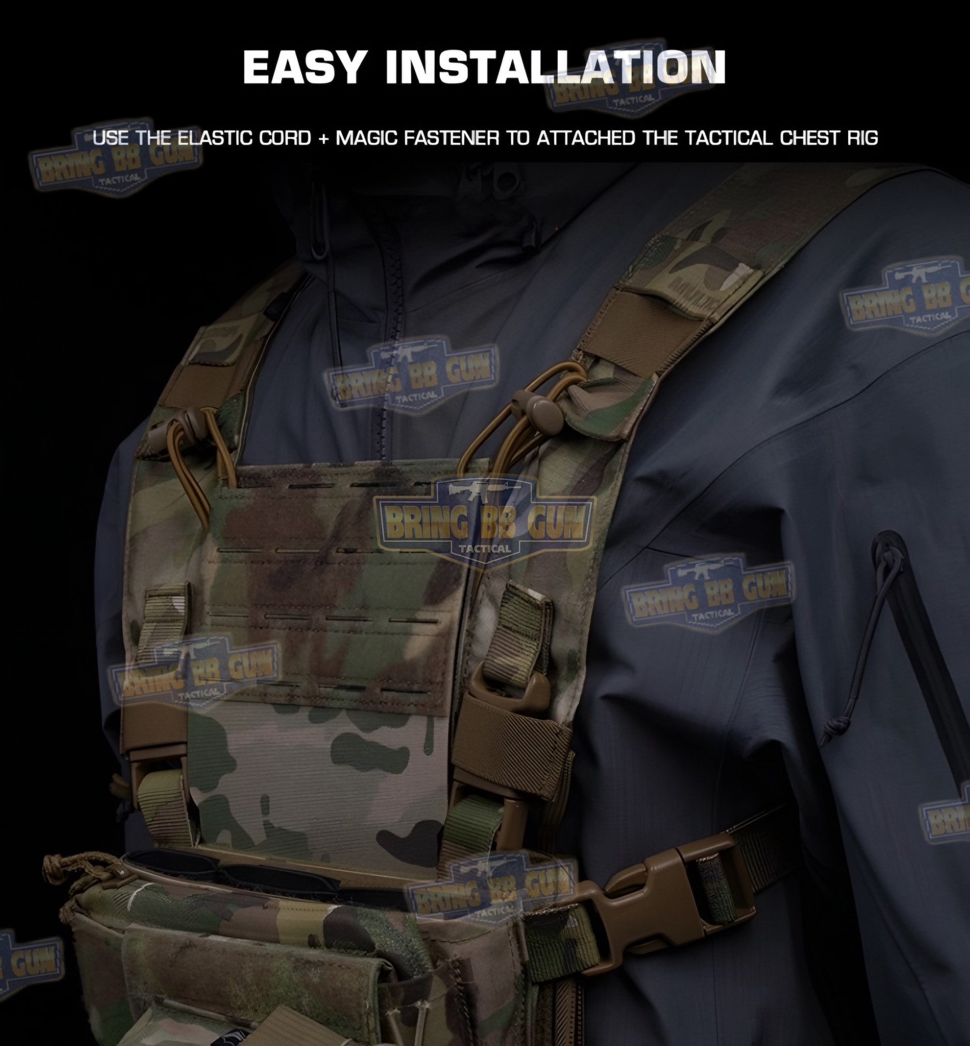 แผงเสริมหน้าอกติดตั้งกับ Chest Rig (Chest Rig Mag Holder Attachment) มี ...
