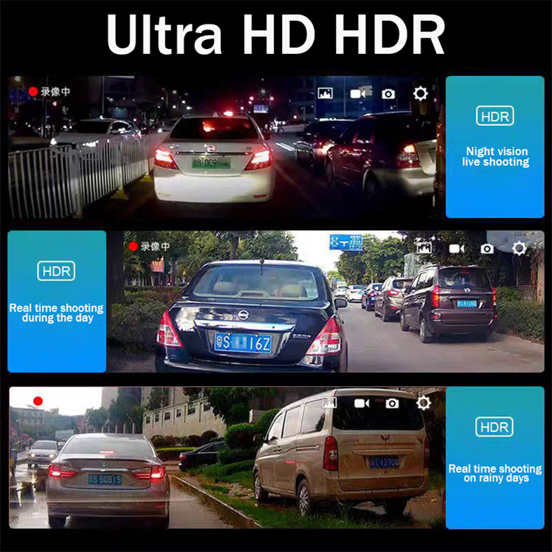 กล้องรถยนต์หน้าจอขนาดใหญ่ 1080 P กล้องวิดีโอ Caramera วิดีโอกล้อง ...