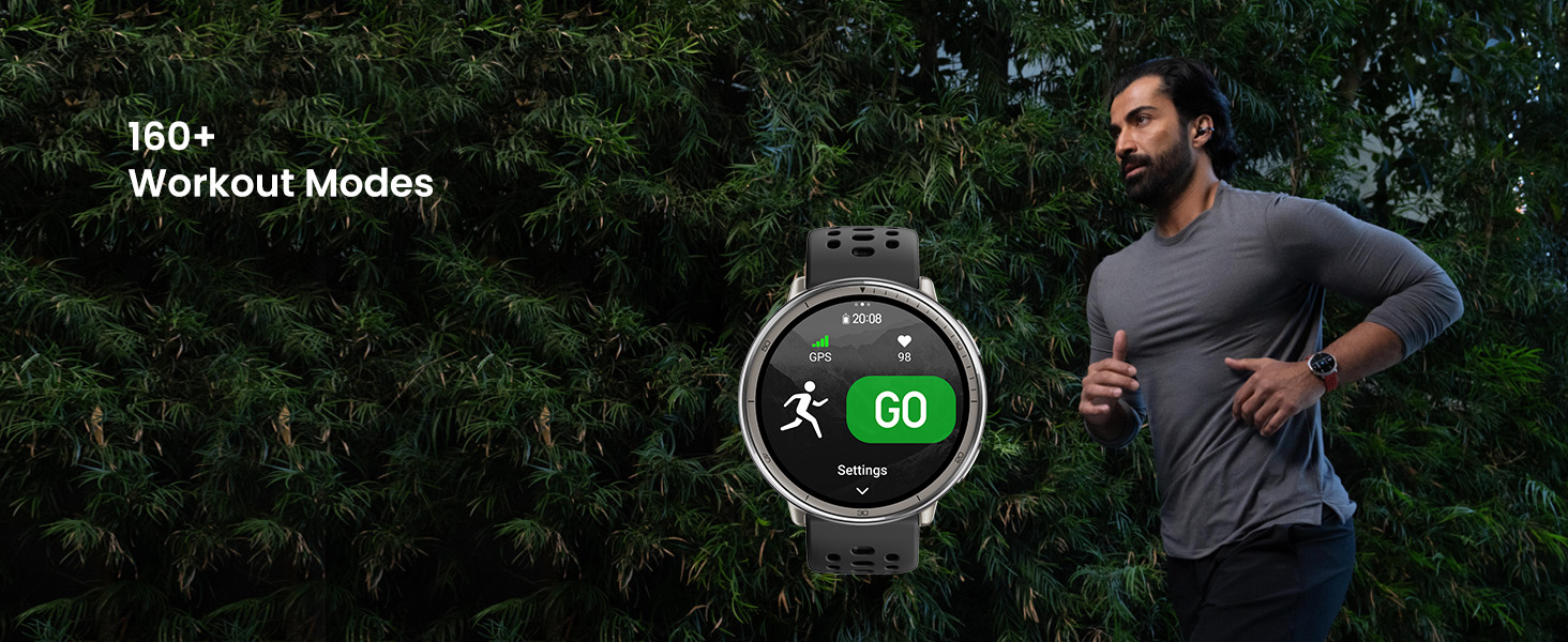 Amazfit Active 2 (Premium Version) 44mm Smartwatch พร้อมระบบGPS 5 ระบบดาวเทียม โหมดกีฬา160+ แถมสายซิลิโคน