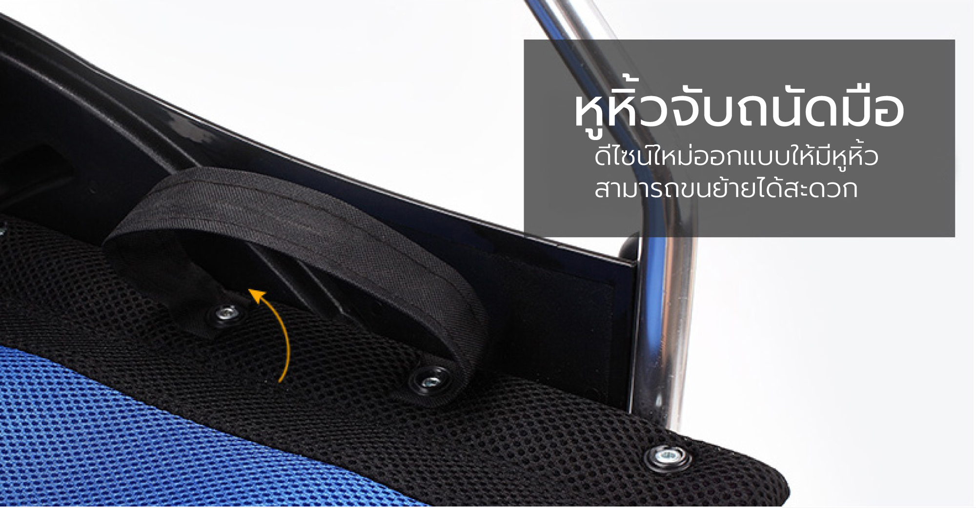 Synergy รุ่น NEO BLUE PLUS รถเข็นวีลแชร์ พับได้ น้ำหนักเบา อัลลอยไม่เป็นสนิม