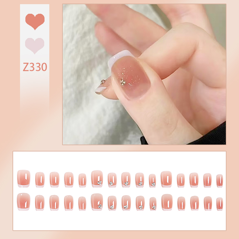 ผลิตภัณฑ์ใหม่ทำเล็บ [DD330]เล็บปลอมยาว กันน้ำ หลากหลายสไตล์ กล่องละ 24 ...