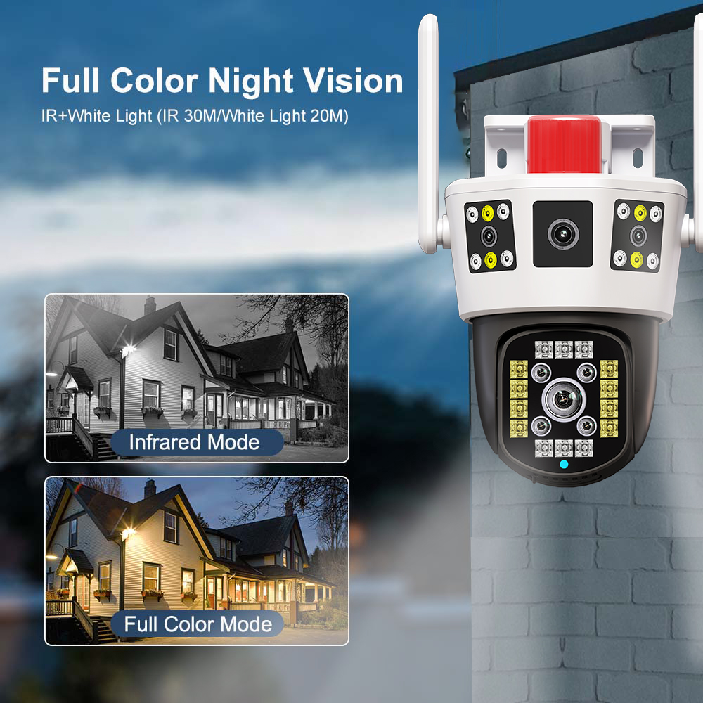Eseecloud 4G-WIFI Camera 12MP 6K 45LED Dual Lens กล้องวงจรปิดใส่ซิม ...
