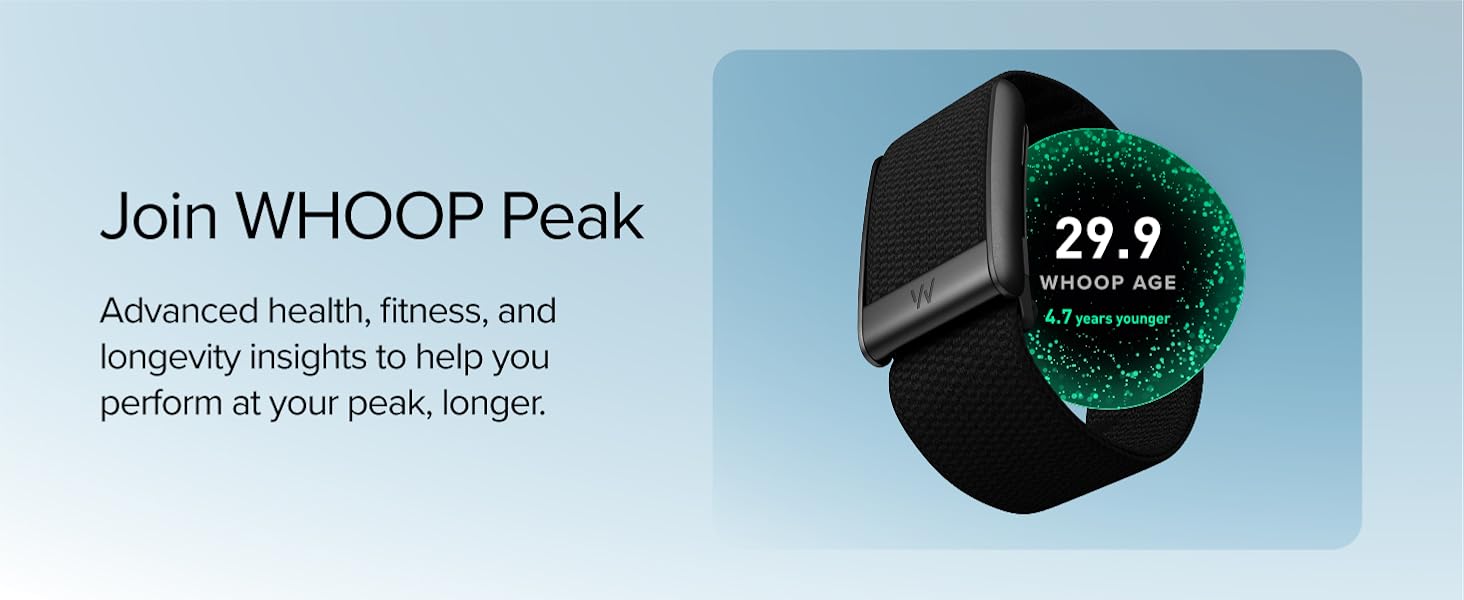 WHOOP 5.0 | MG Health and Fitness Wearable – 24/7 Activity Tracker + 12 ...