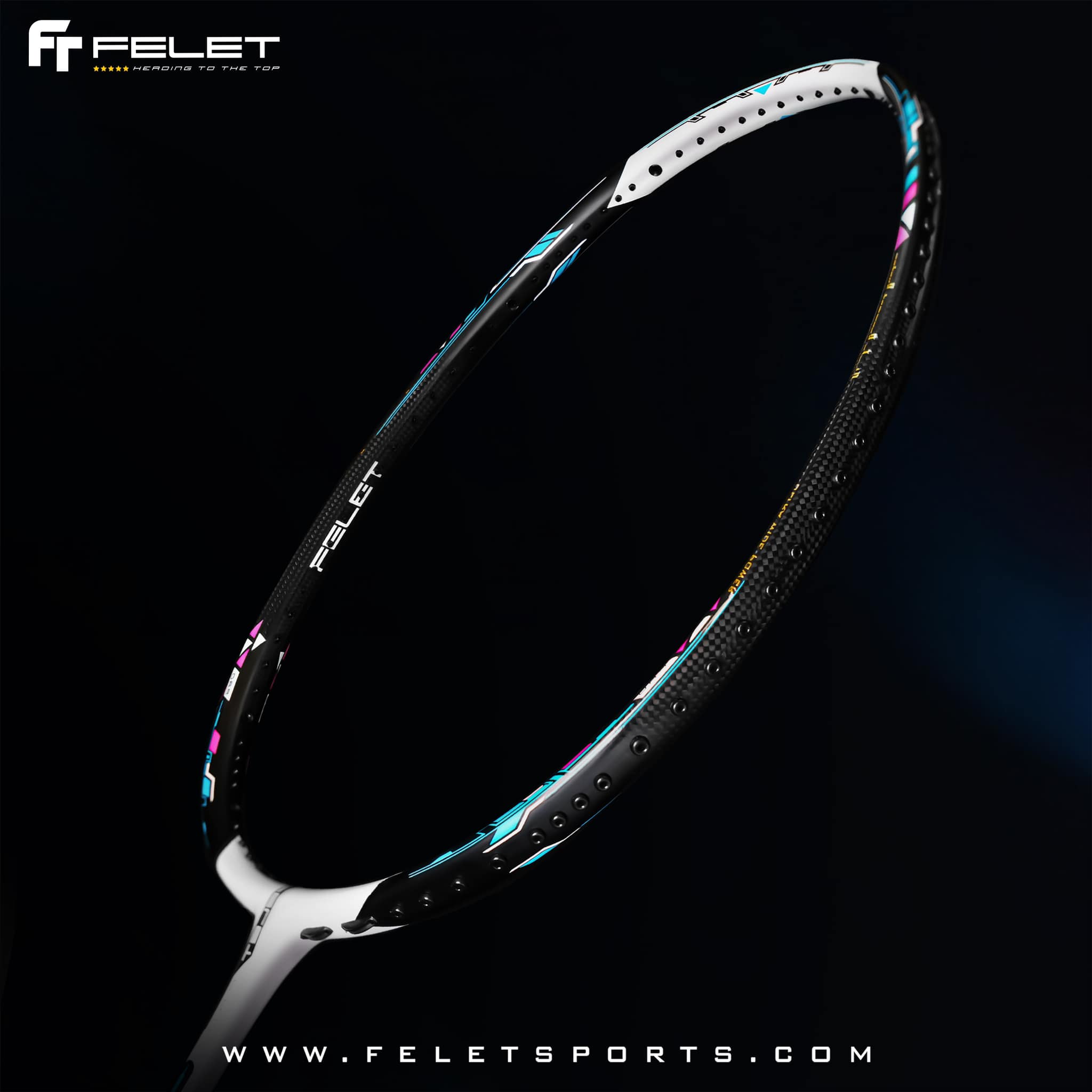 FELET ไม้แบดมินตัน รุ่น WOVEN EIGHTY 8 (4U) แถมเอ็น + กริป คละสี + ซอง ...