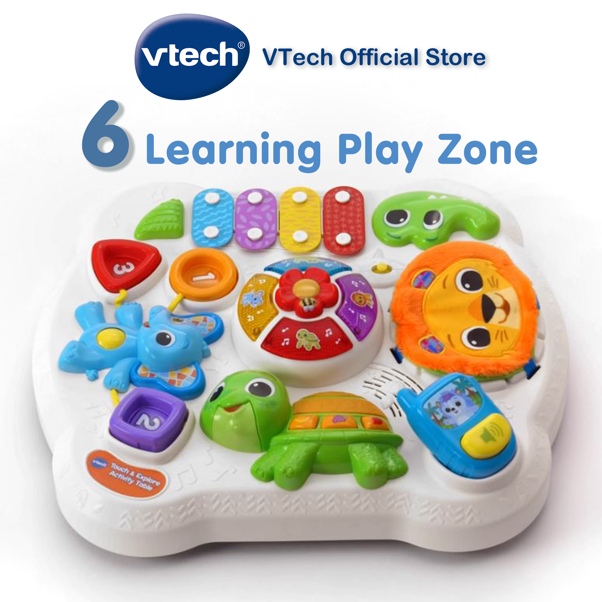 VTech Touch & Explore Activity Table Multifunction Baby Activity Table ...