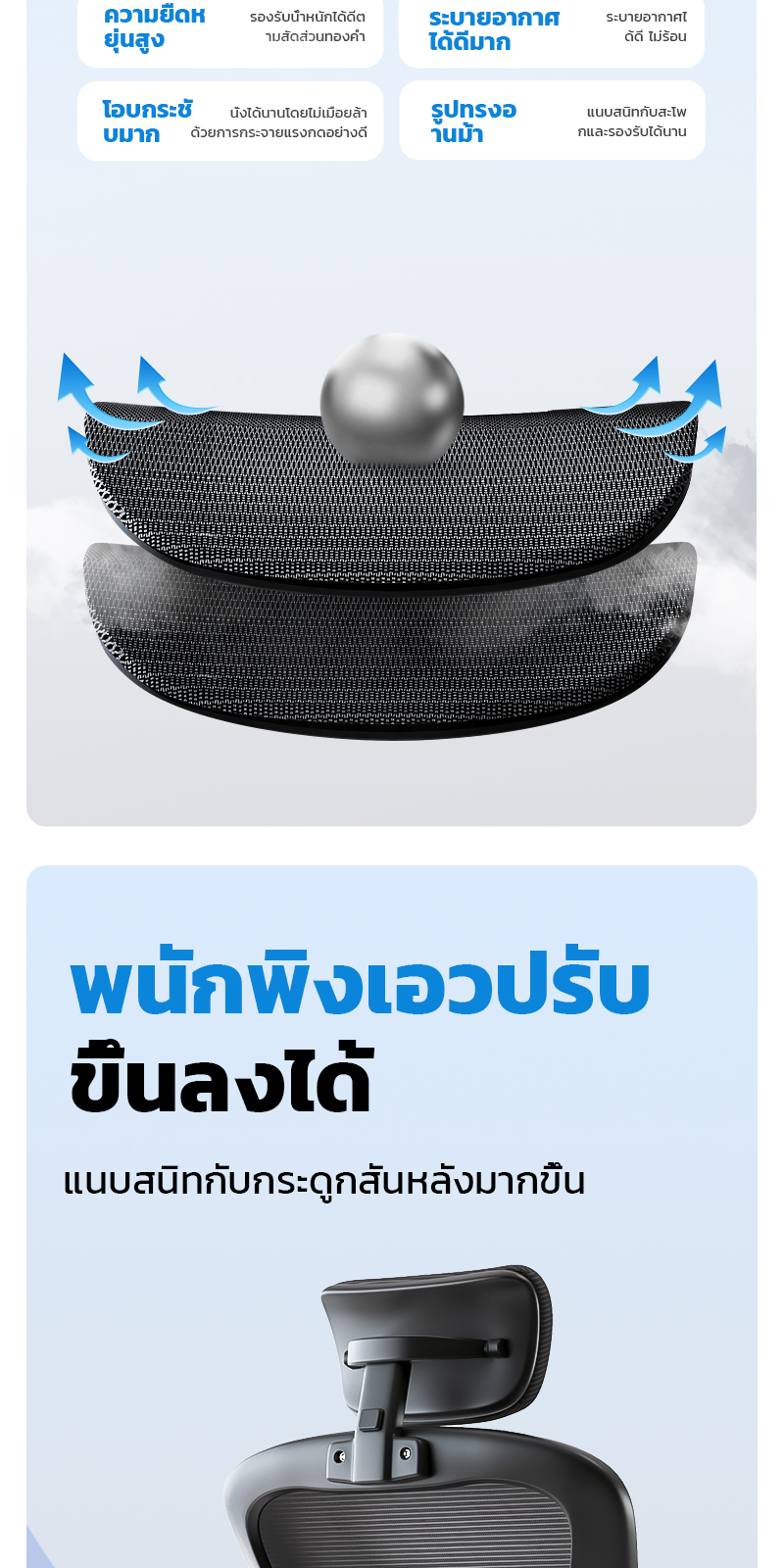 Xpanse เก้าอี้คอม เก้าอี้ทำงาน ergonomic chair เก้าอี้สุขภาพ เก้าอี้สํานักงาน ตาข่ายเต็มรูปแบบน้ําหนักแบริ่ง 200KG