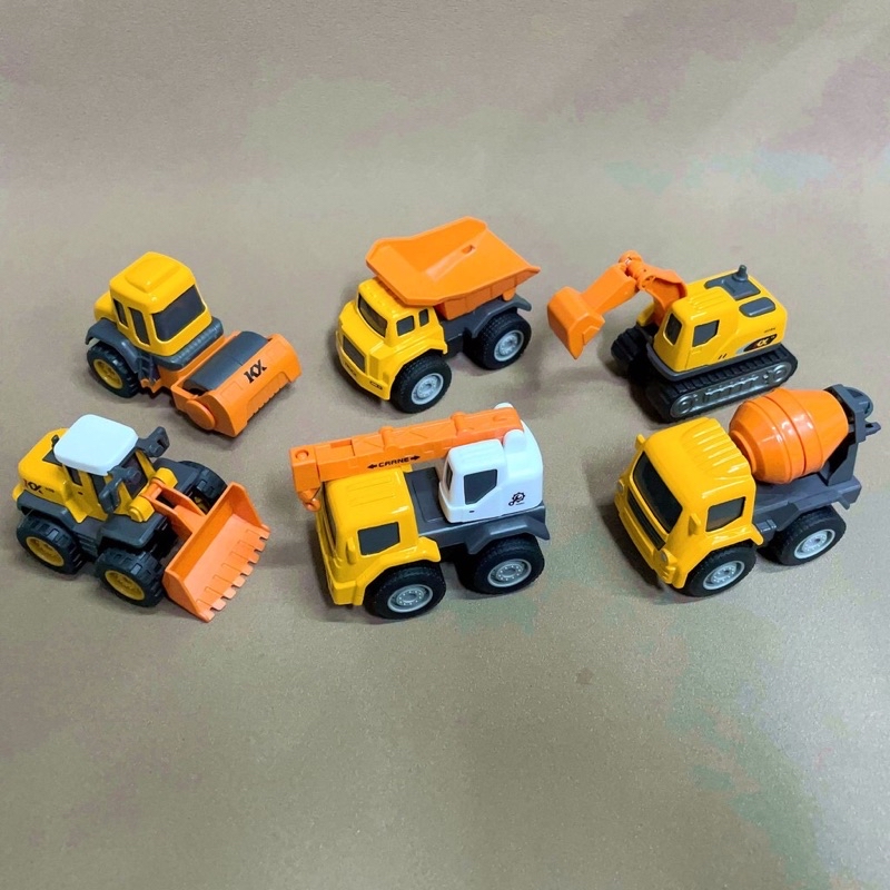 Mini model truck โมเดลรถตัก รถก่อสร้าง รถลาน ของเล่น (6แบบ/ชุด ...