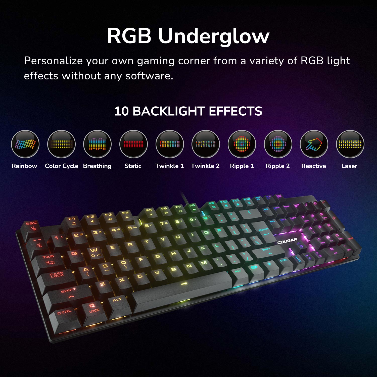COUGAR COMBAT : Keyboard + Mouse Combo Set คีย์บอร์ด เมาส์ เกมส์มิ่ง ...