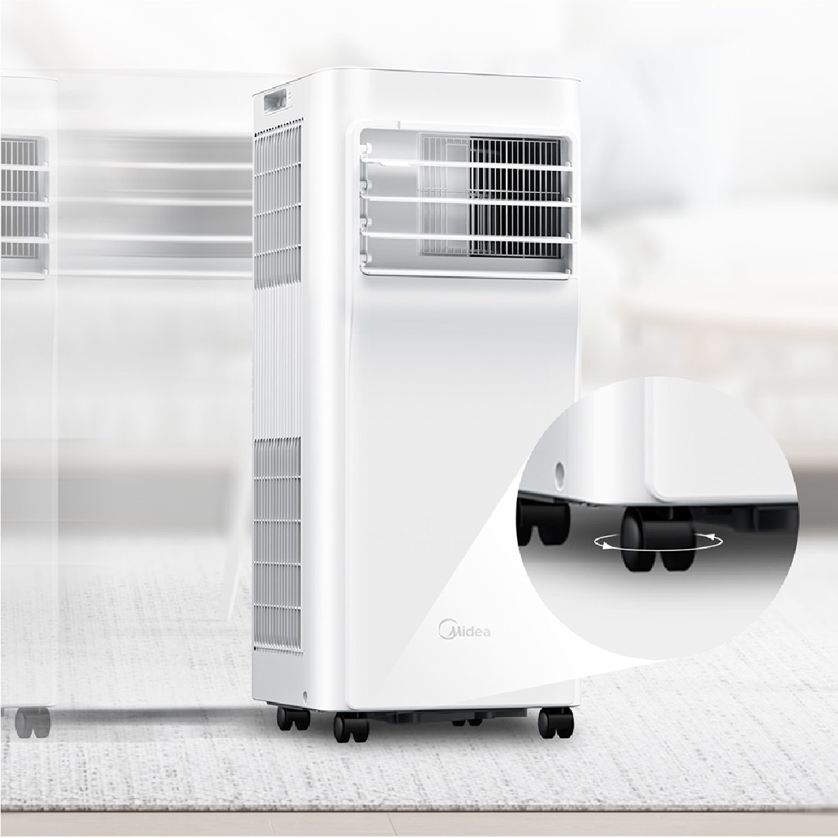 Midea Portable Air MPA แอร์เคลื่อนที่ไมเดีย Portable Air ขนาด 5000/7000/12000 BTU เย็นเร็ว, หน้าจอแสดงผล LED , ติดตั้งง่าย มีรีโมตคอนโทรล