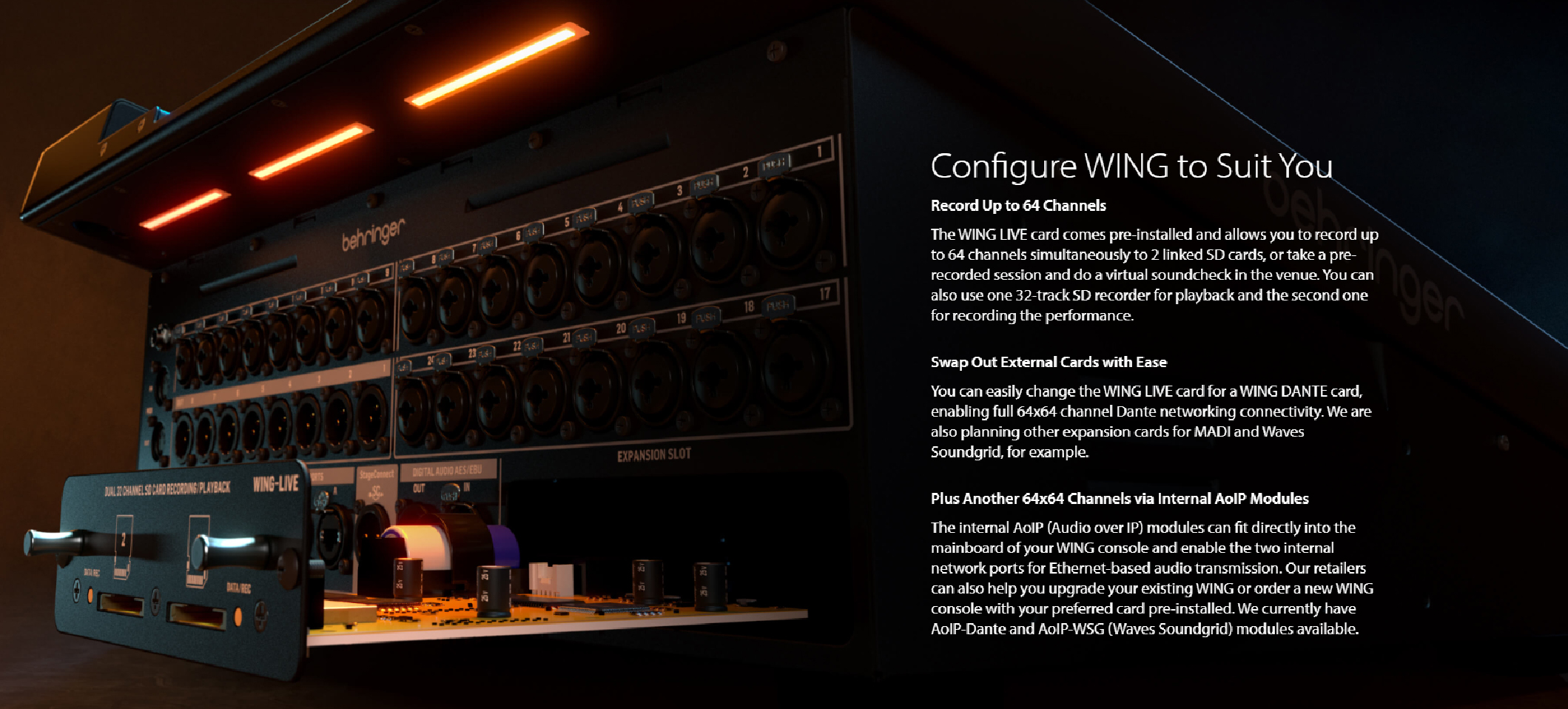 BEHRINGER WING RACK ใหม่ล่าสุด! มิกเซอร์ดิจิตอลแร็ค 48 ชาแนล 28 บัส ...