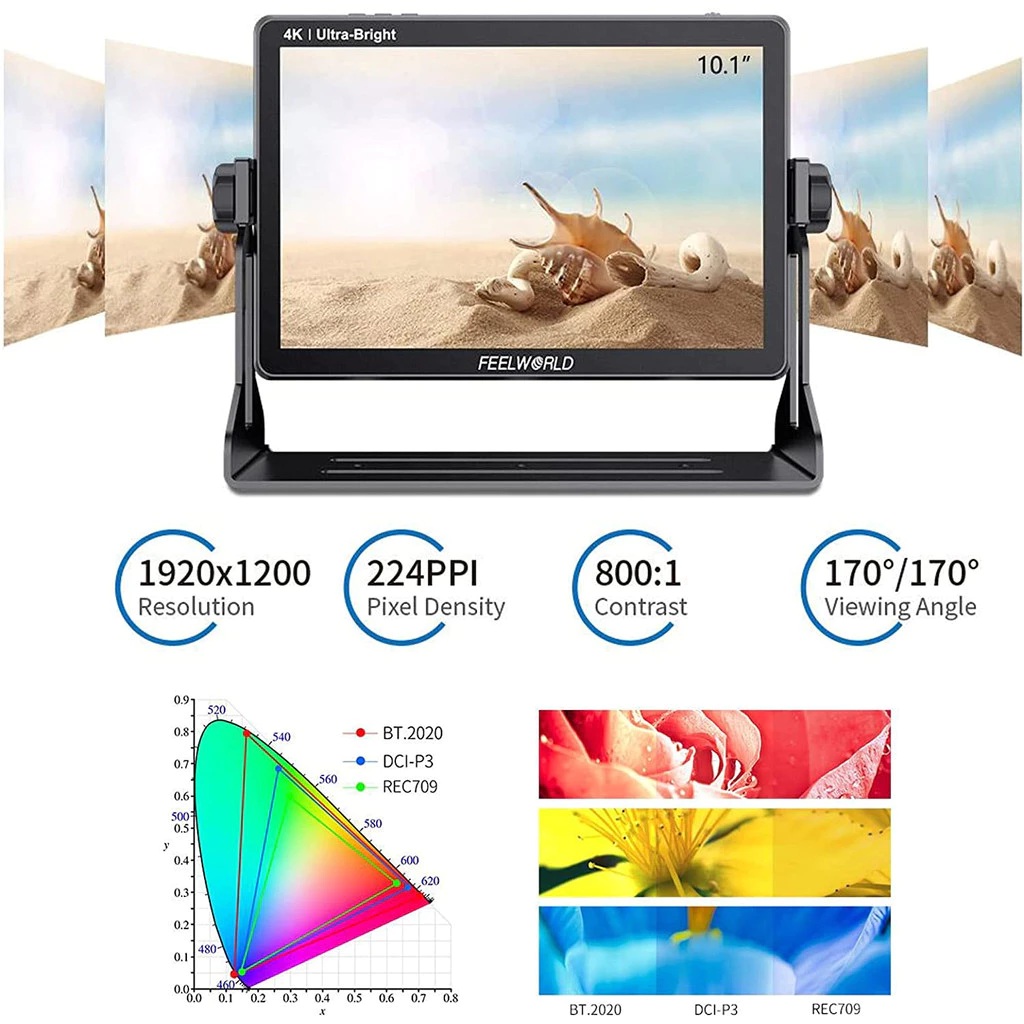 Feelworld LUT11S 10.1 นิ้ว 2000nit Daylight Director Monitor [HDMI ...