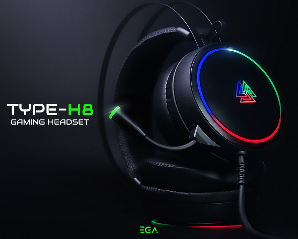 [สินค้ารับประกัน 2 ปี] EGA Gaming Headset หูฟังเกมส์มิ่ง รุ่น TYPE H8 7 ...