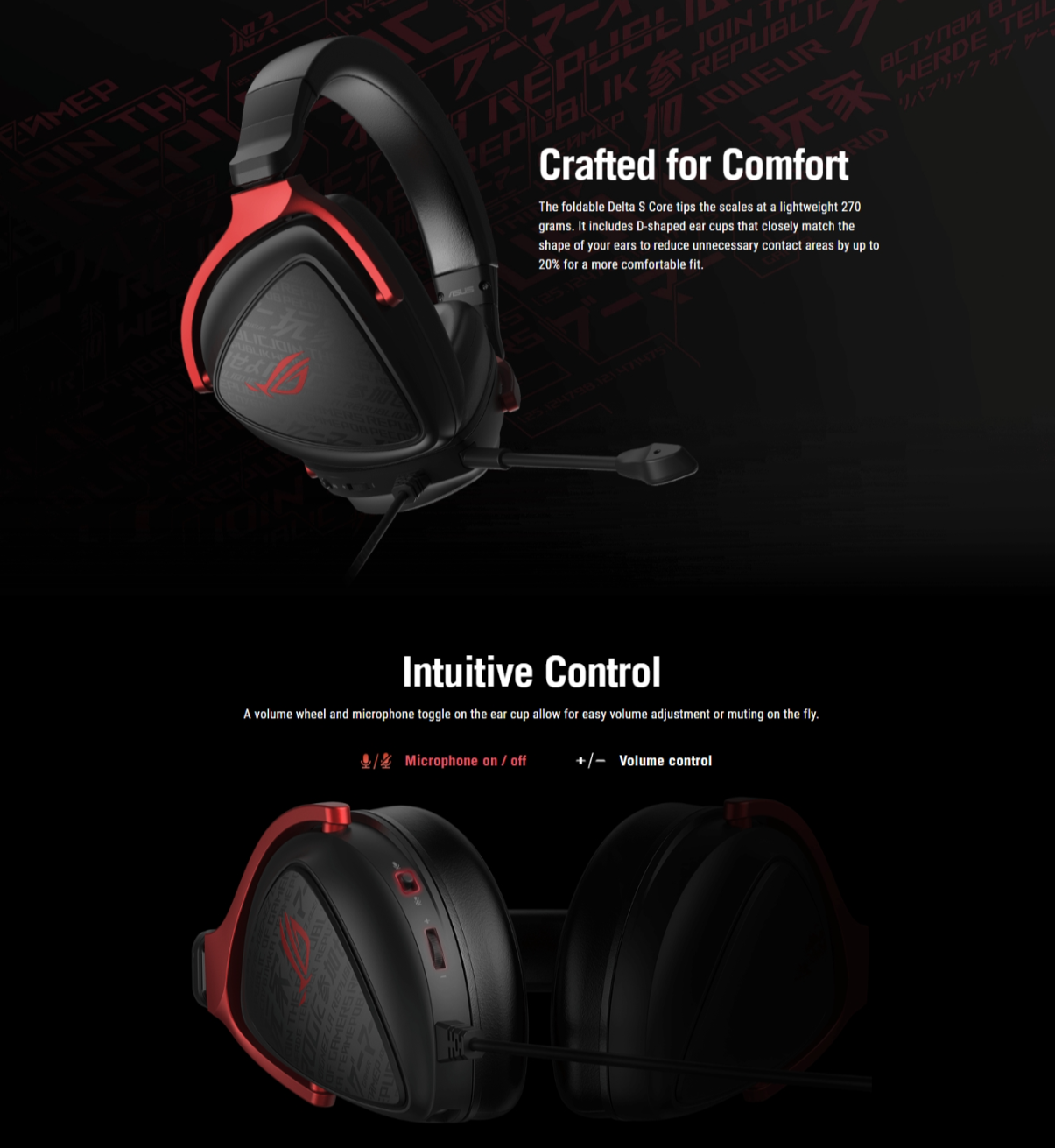Asus ROG DELTA S CORE HEADSET หูฟังเกมมิ่ง ของแท้ ประกันศูนย์ 2ปี ...