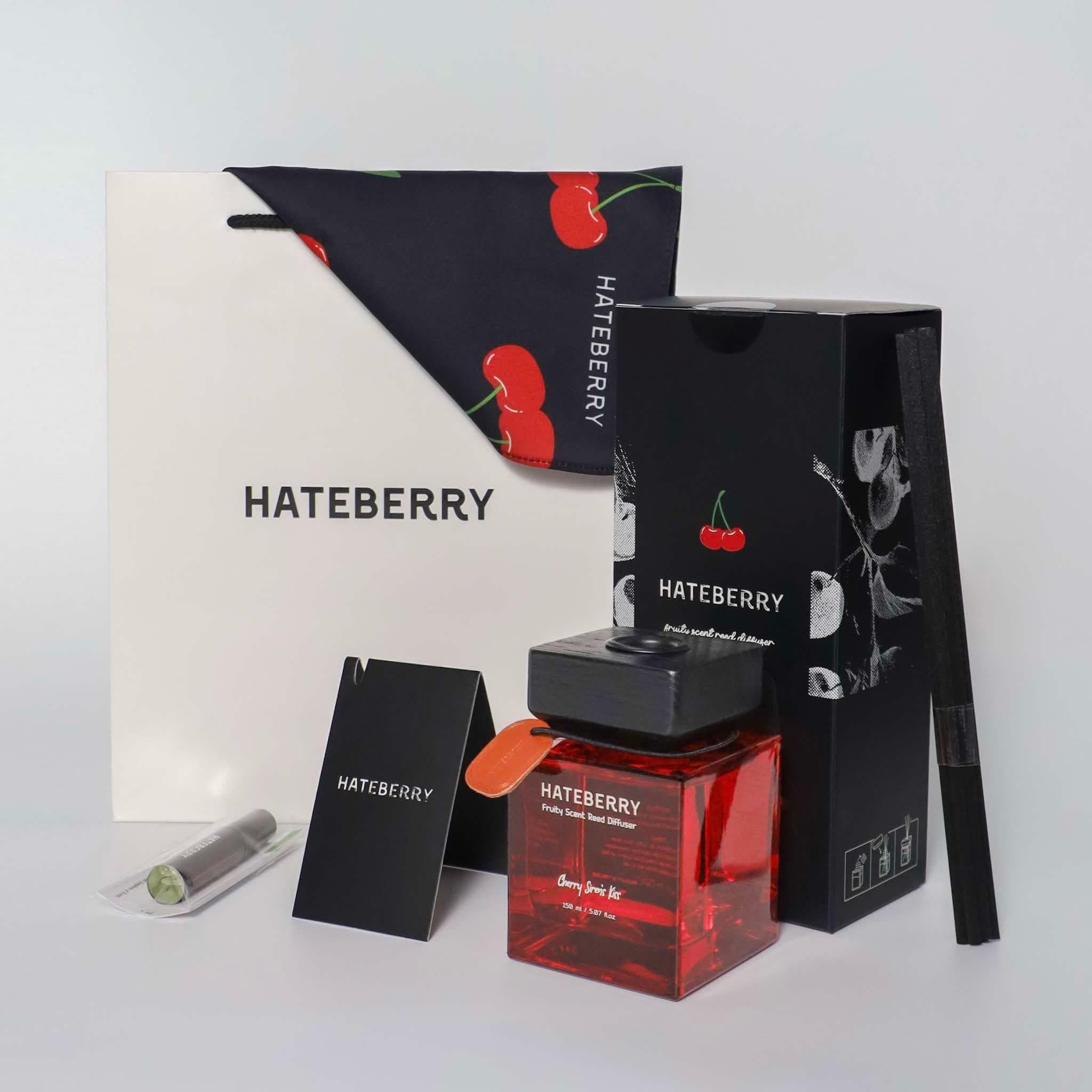 HATEBERRY SCENT ก้านไม้หอมปรับอากาศ กลิ่น Cherry Siren's Kiss ขนาด 150 ...
