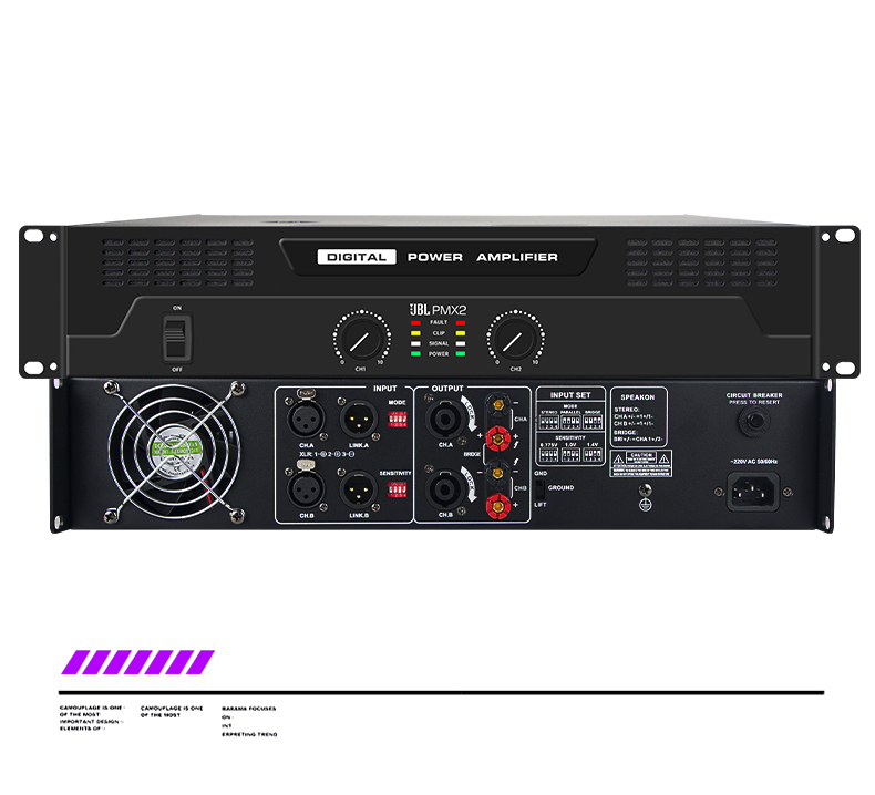 JBL PMX2 PMX4 เพาเวอร์แอมป์ระดับมืออาชีพ, การปรับระดับเสียงอิสระ 2/4 ...