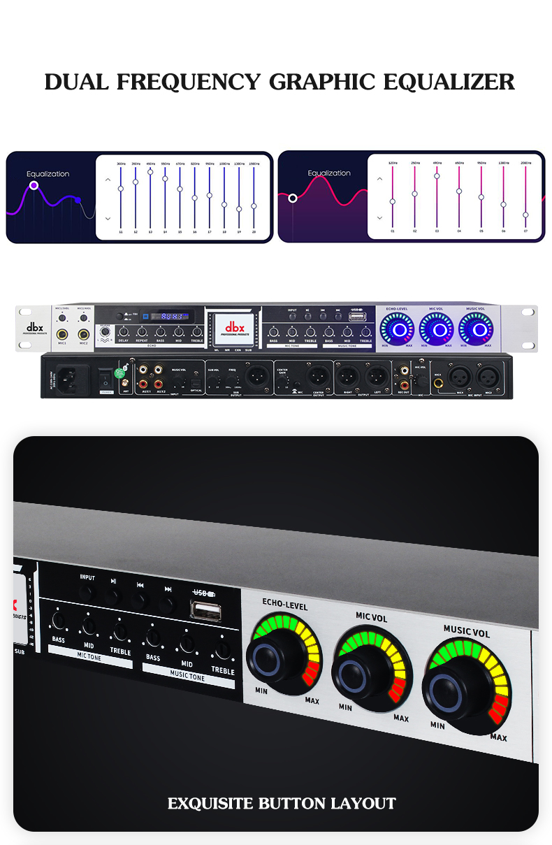 DBX DSP99 อีควอไลเซอร์, การเชื่อมต่อไร้สายบลูทูธ 5.0, อีควอไลเซอร์ ...