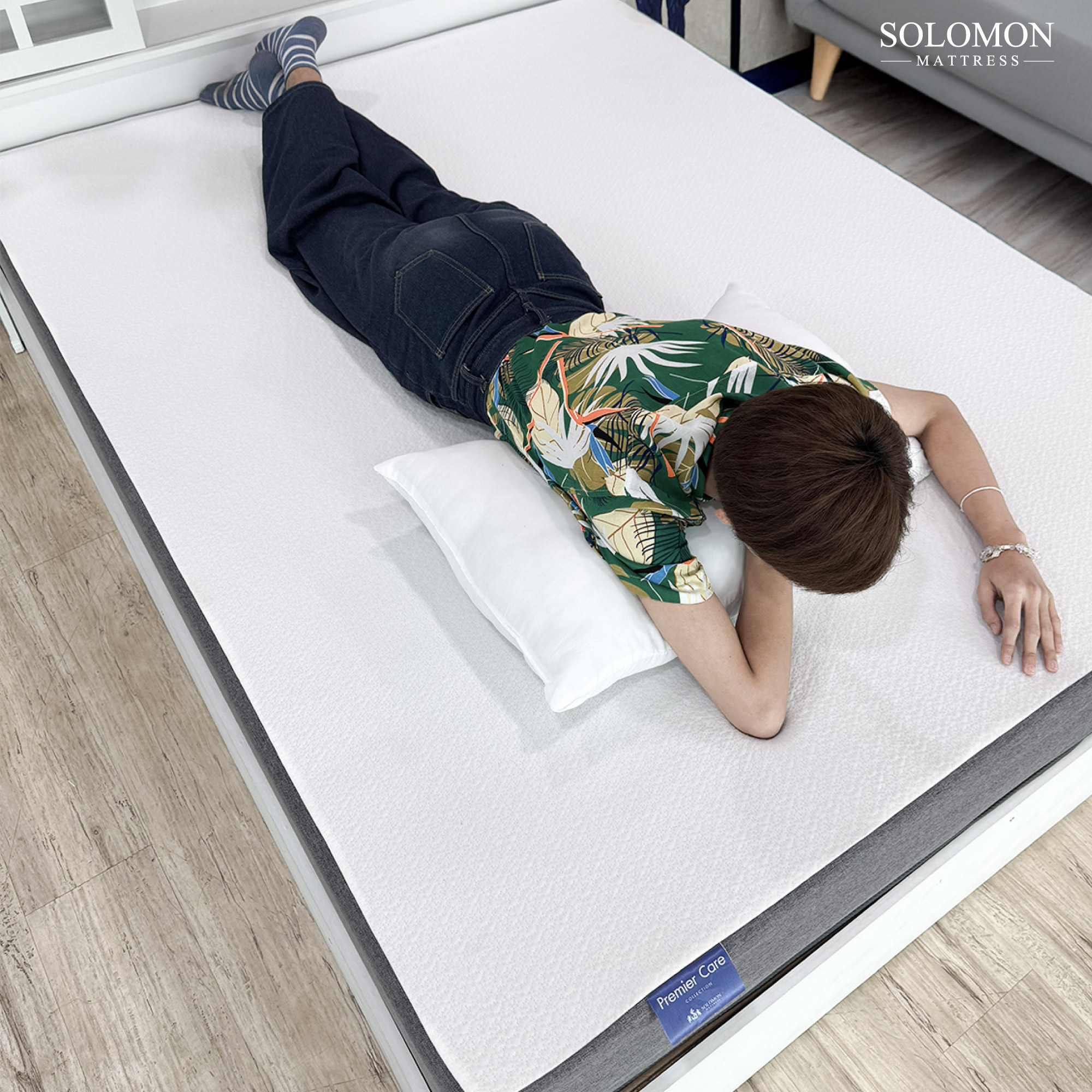 SOLOMON รุ่น CLOVER ที่นอนยางพารานุ่ม หนา 8 นิ้ว เสริมเจลเย็นช่วยลดอาการปวดหลัง
