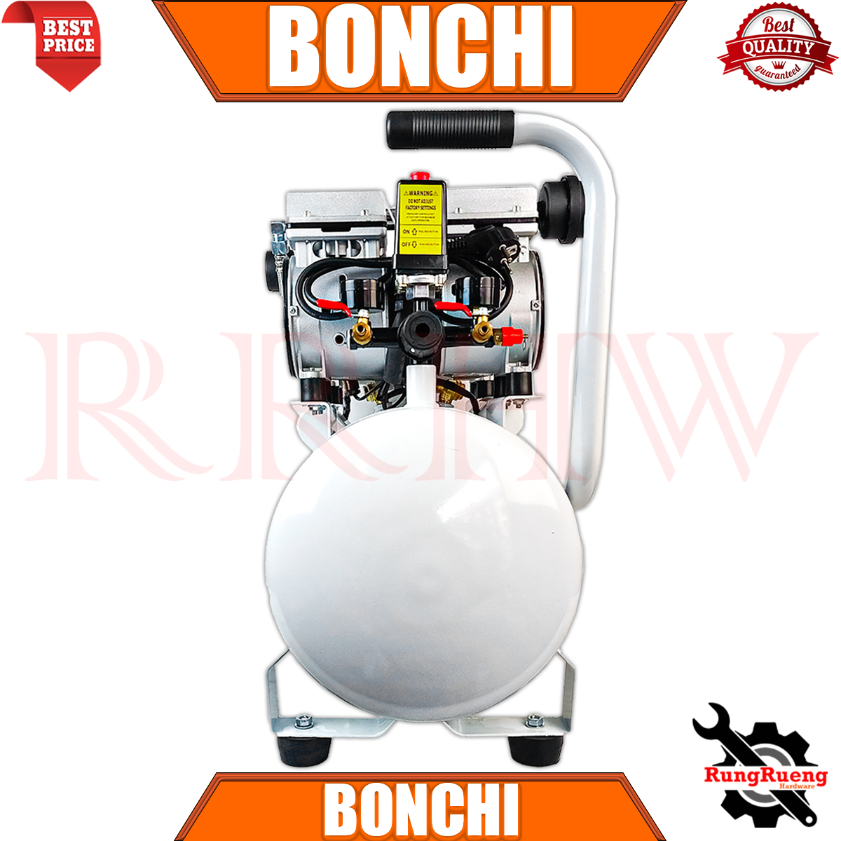 BONCHI AIR COMPRESSOR ปั้มลม Oil Free 50ลิตร รุ่น BC-OF50L 💥 การันตี 💯🔥 ...