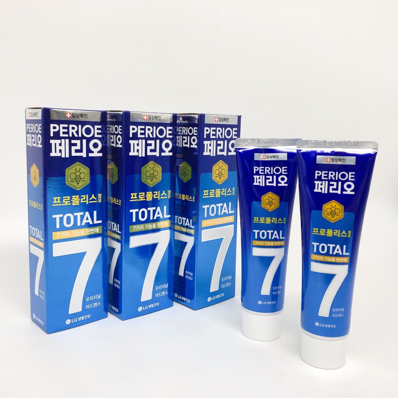 ยาสีฟันเกาหลี LG Perioe Total 7 Toothpaste 120g ของแท้ 💯 ขจัดคราบหินปูน ...