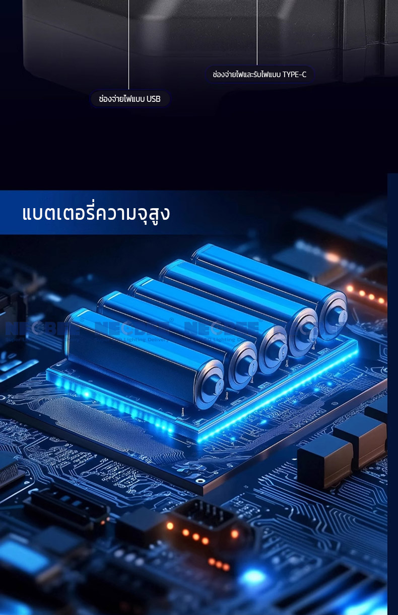 Neobee พัดลมไอเย็น 20000mAh ถังน้ำ9L แสงไฟRGB A30 | Shopee Thailand