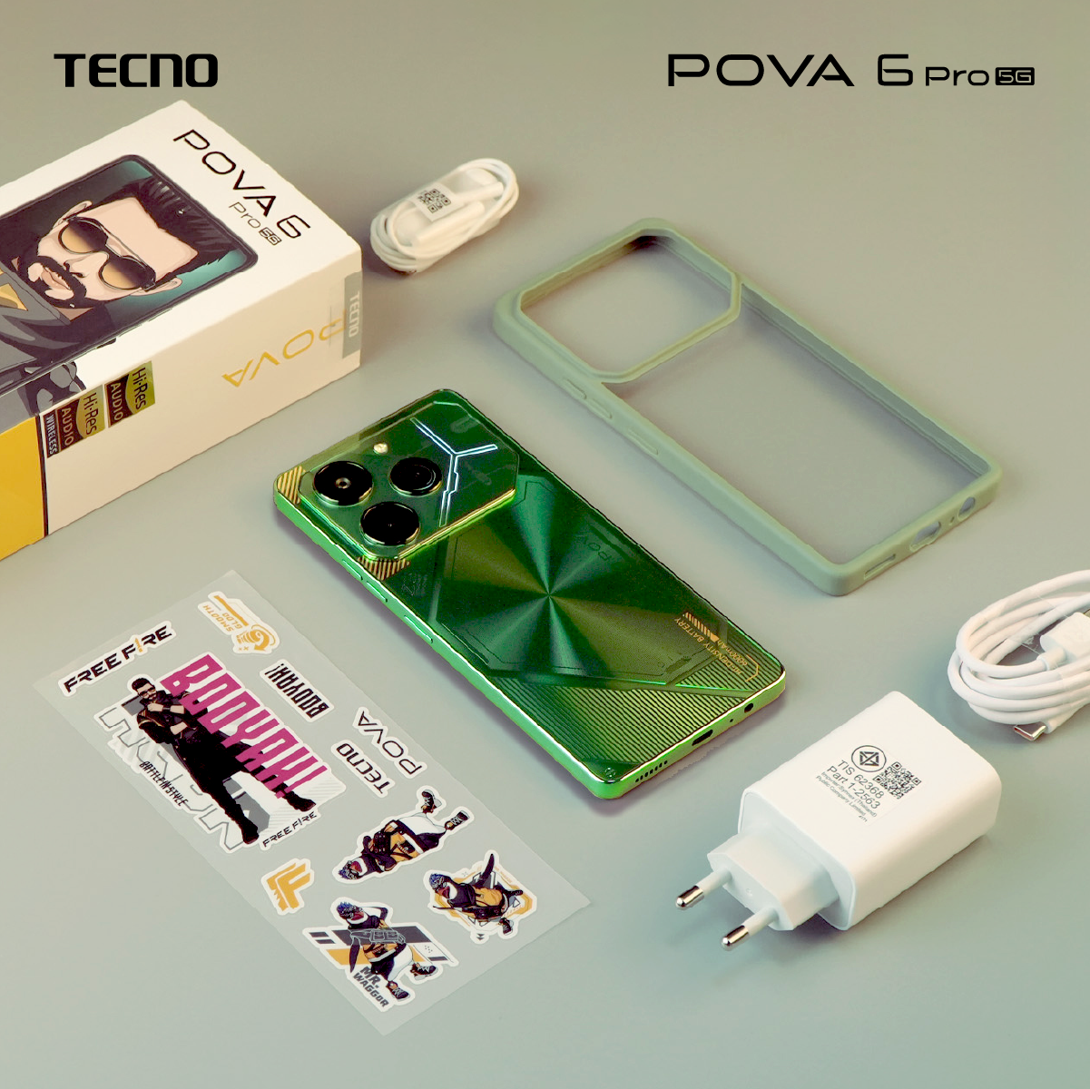 TECNO Pova 6 Pro 5G |70W Fast charge | 6000mAh | หน้าจอ AMOLED 120HZ | 108MP | รับประกัน 13 เดือน