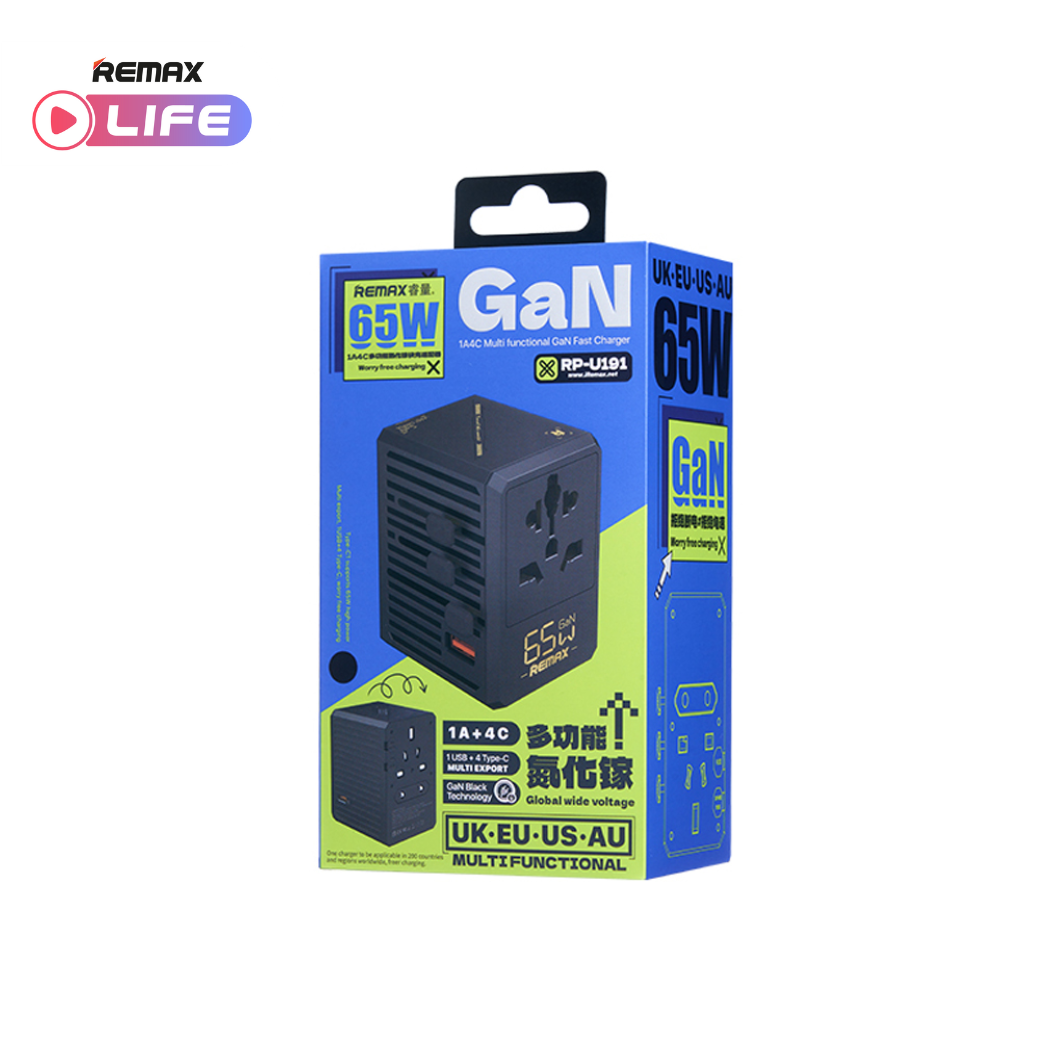 Remax Universal Adapter รุ่น RP-U191 หัวแปลงปลั๊กต่างประเทศ ชาร์จเร็ว ...