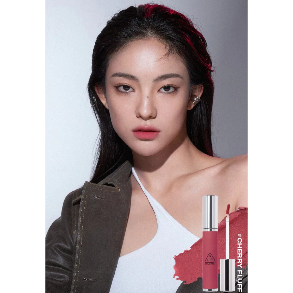 3CE HAZY LIP CLAY 4g ลิปแมตท์ สีชัด ติดทนมาก แมทต์（CHERRY FLUFF/COMMON ...