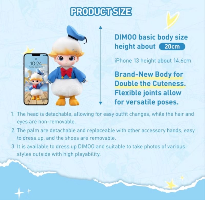 Dimoo Donald Duck 1/8 Action figure พร้อมส่ง กทม ส่วนลดร้านโค้ดคุ้ม ...