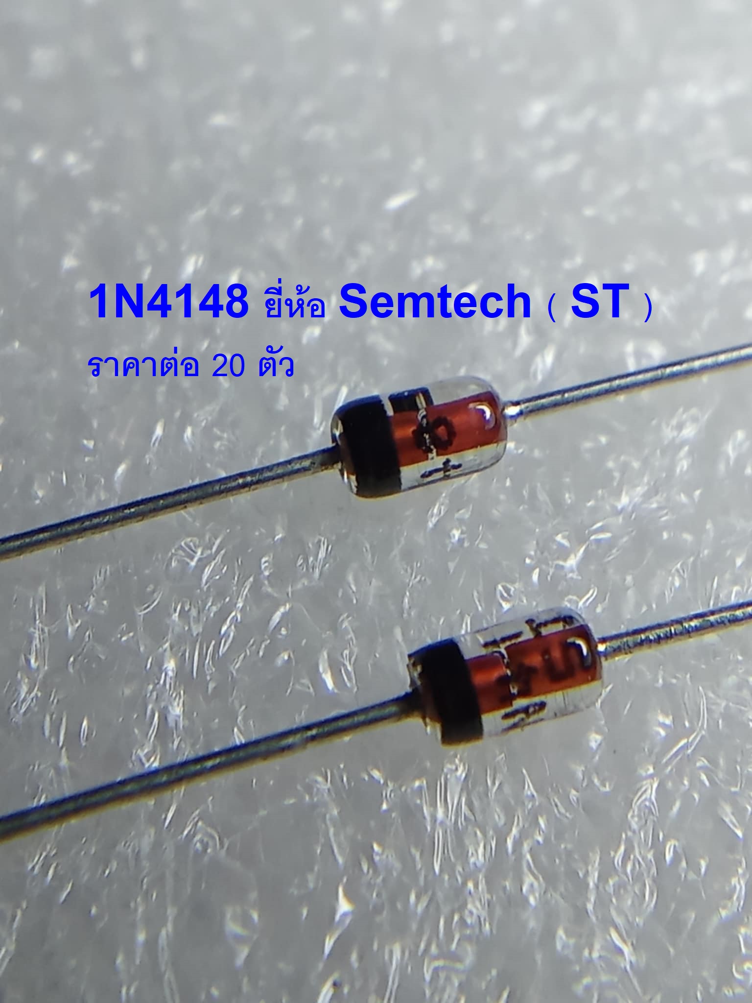 ST 20ตัว 1N4148 ยี่ห้อ ST Semtech Switching Diode ราคาต่อ 20 ตัว ...