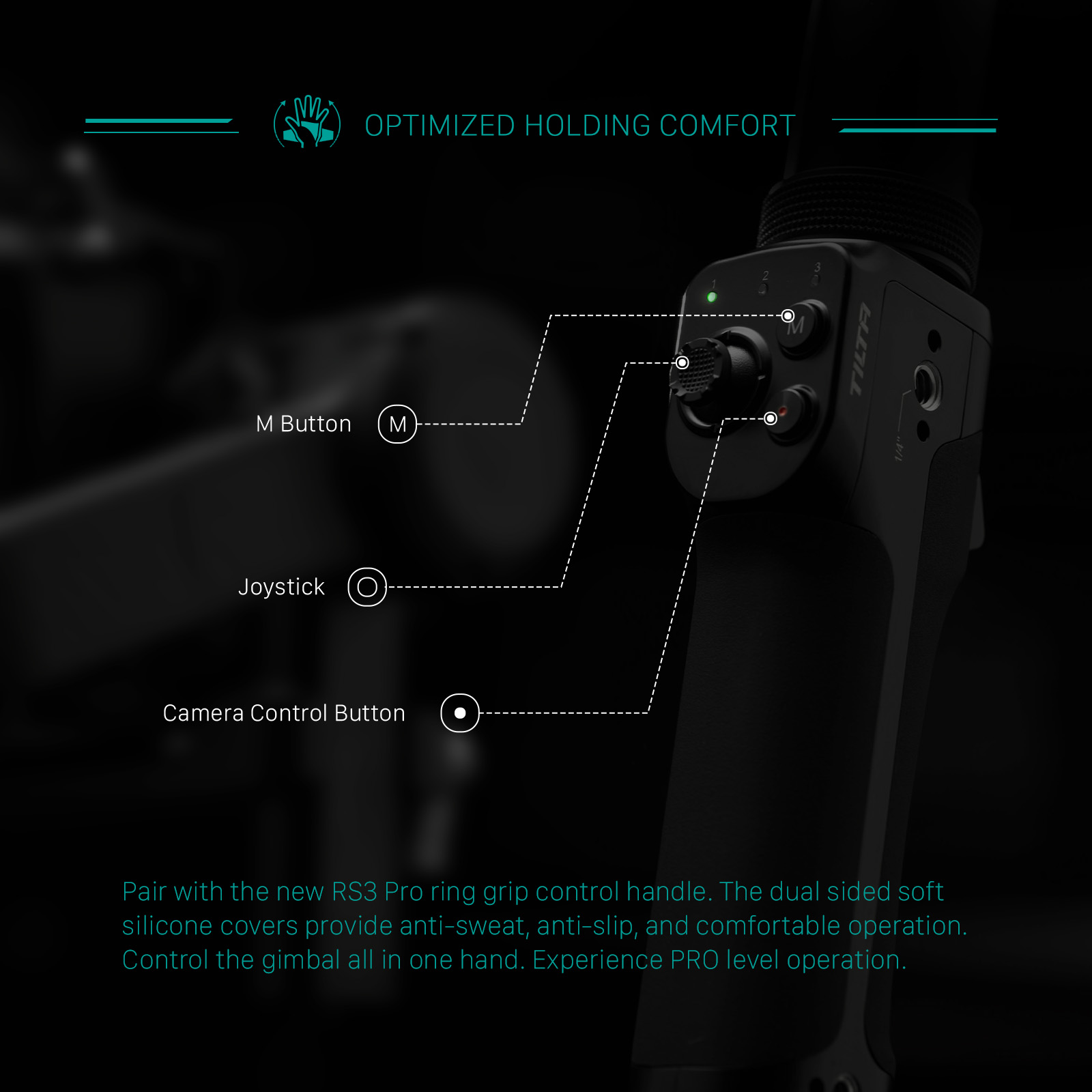 Tilta Basic Ring Impugnatura Gimbal Maniglia Gimbal Supporto Cam - Foto 7