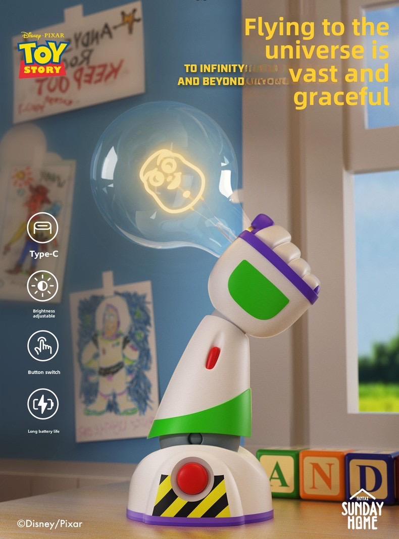Buzz Lightyear Power Lamp – โคมไฟแขนบัซไลท์เยียร์ หลอดไฟลายBuzz ปรับ ...