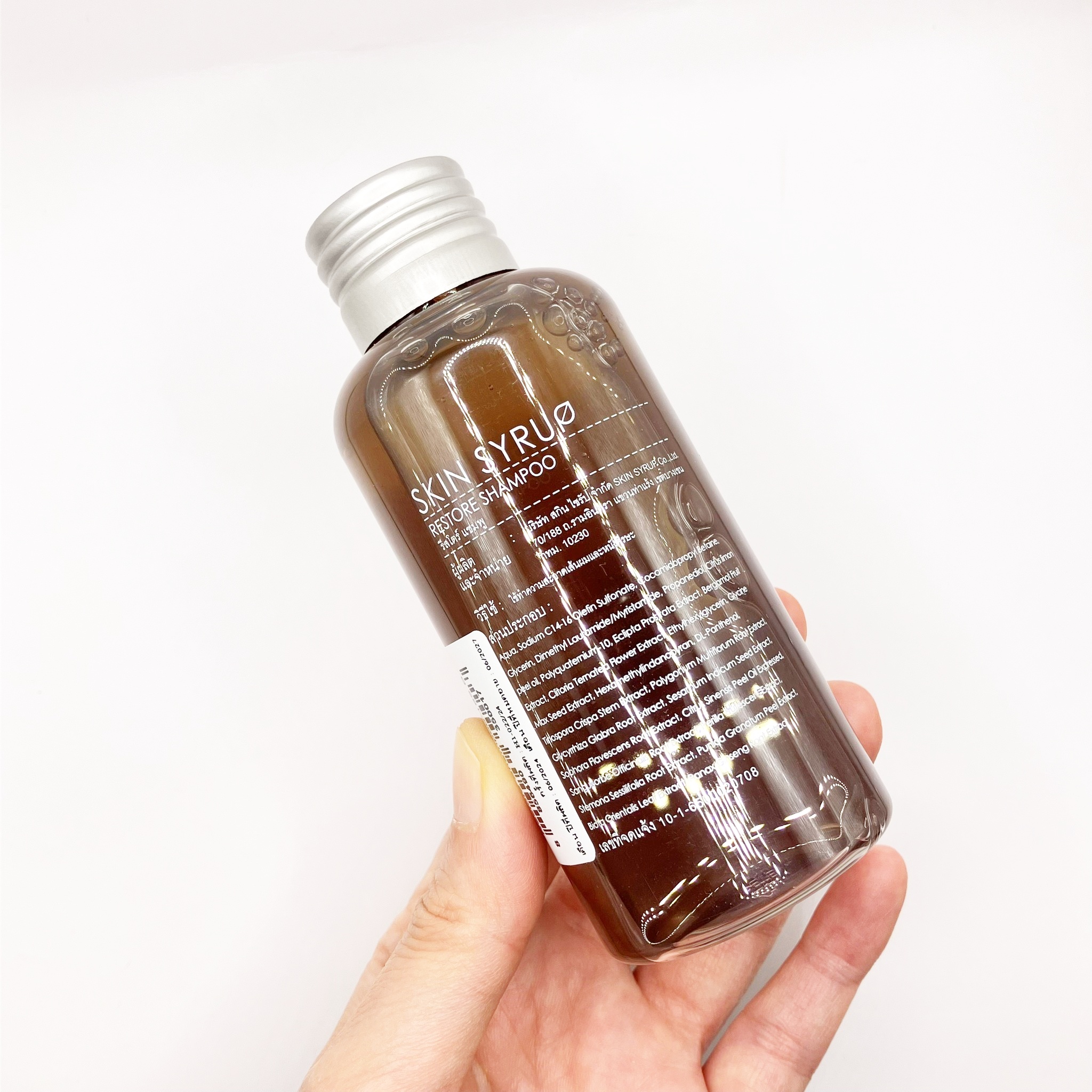 Skin Syrup Restorative Scalp Treatment Shampoo 100ml แชมพูที่มีส่วนผสม ...