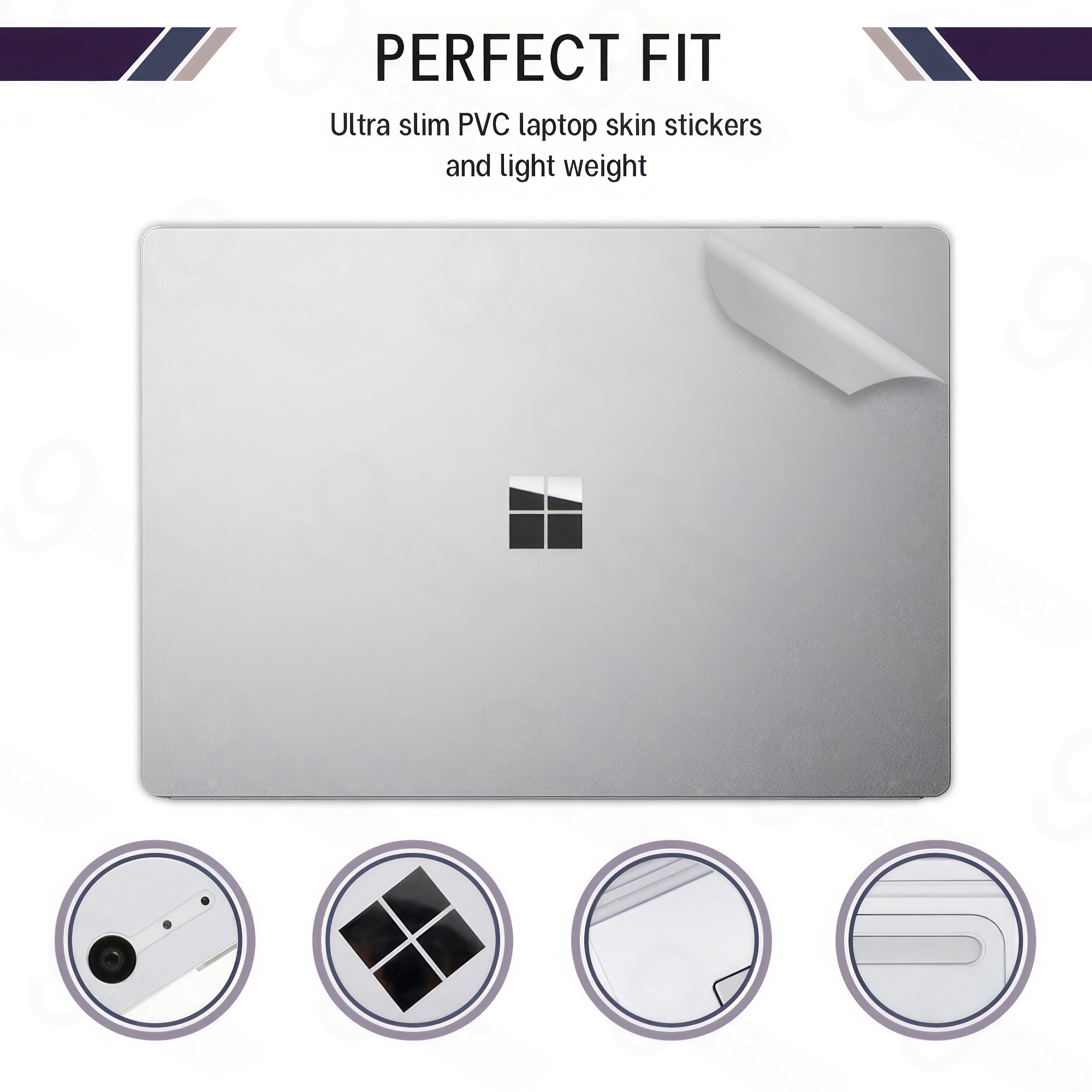 9Gadget - สติ๊กเกอร์ Microsoft Surface Laptop 7 15 นิ้ว สีใส แบบด้าน ...