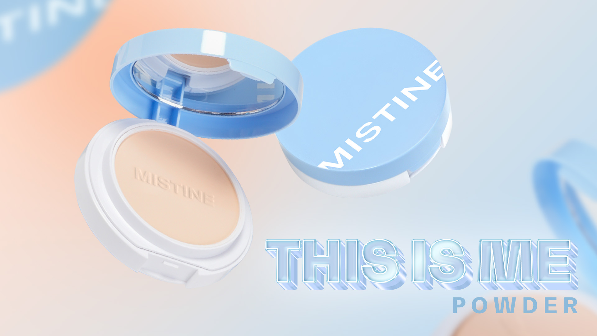 MISTINE THIS IS ME OIL CONTROL FOUNDATION POWDER SPF30PA+++ 7g. แป้งพัฟ ...