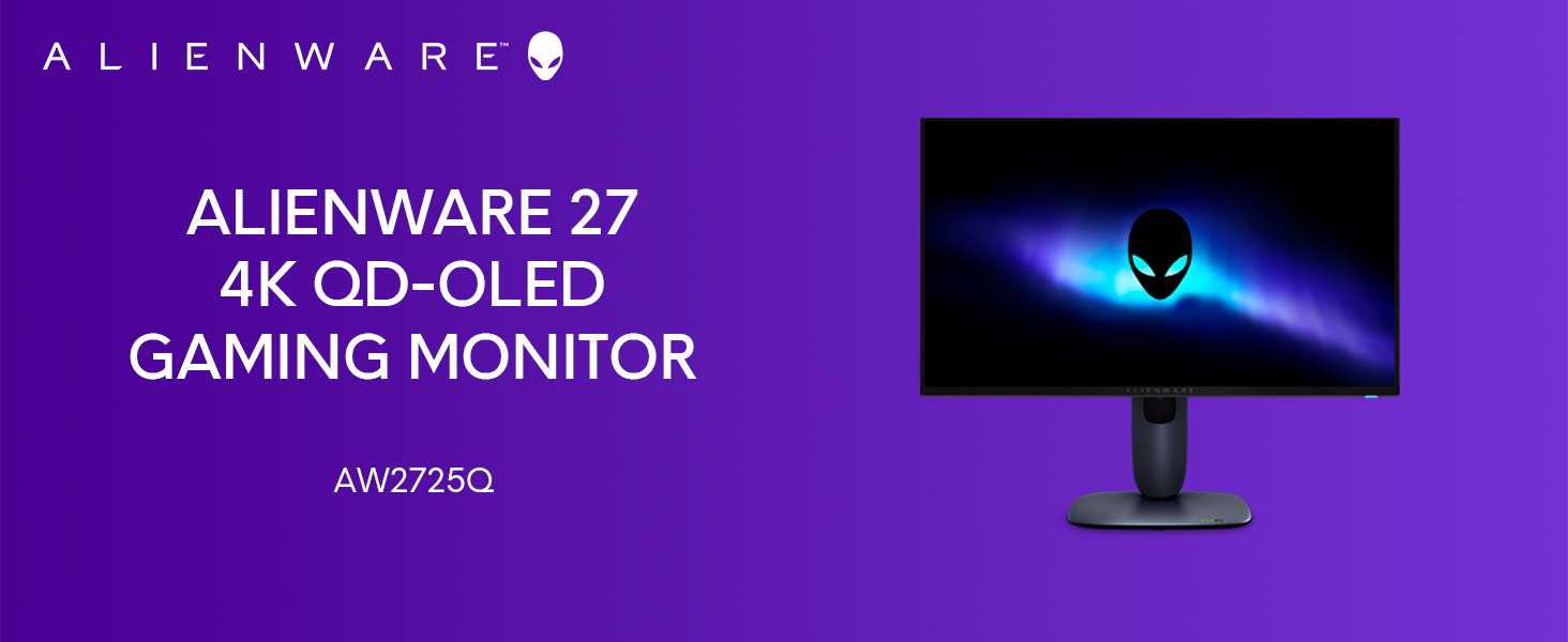 Alienware 27 4K QD-OLED Gaming Monitor AW2725Q - 26.7" 4K UHD QD-OLED ...