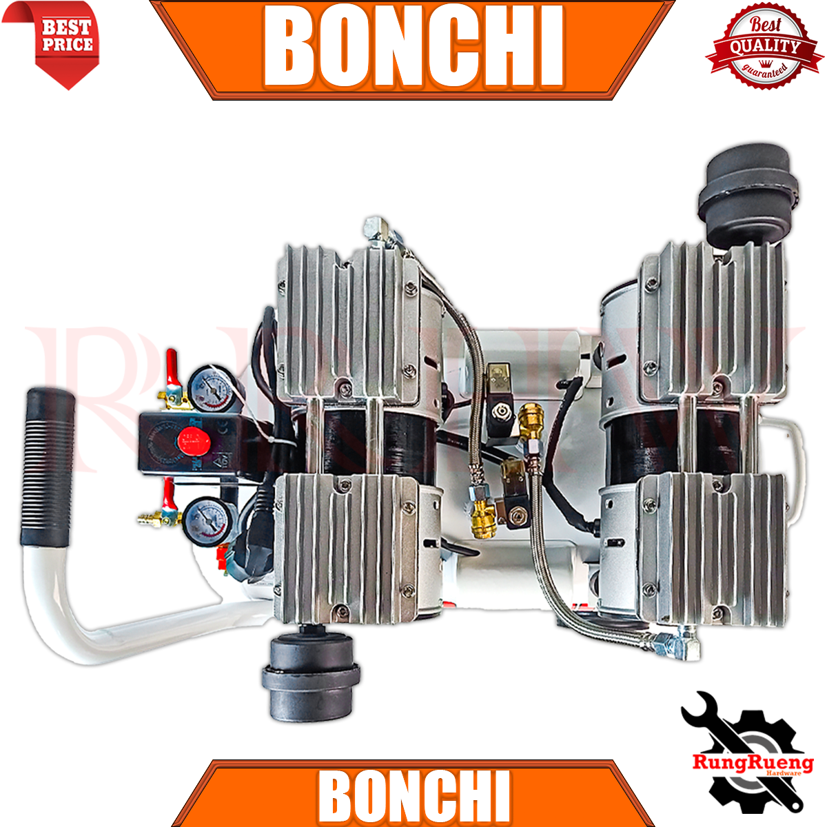 BONCHI AIR COMPRESSOR ปั้มลม Oil Free 50ลิตร รุ่น BC-OF50L 💥 การันตี 💯🔥 ...