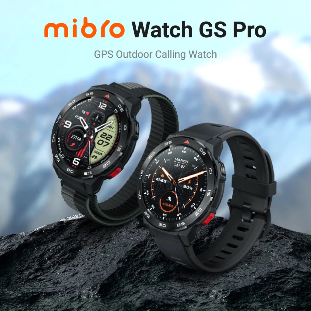 Mibro Watch GS / GS Pro / GS Active สมาร์ทวอทช์ GPS ในตัว กันน้ำ 5ATM หน้าจอ AMOLED 60Hz