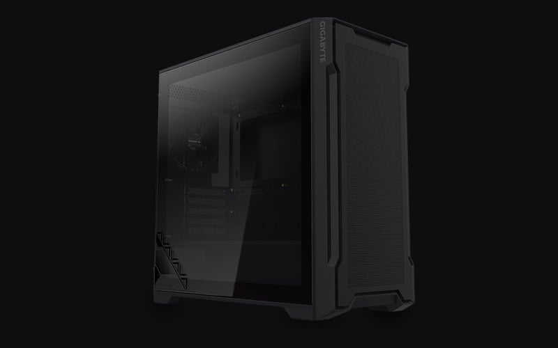 CASE (เคส) GIGABYTE C102 GLASS (BLACK) (MICRO-ATX) (GB-C102G GLOBAL ...