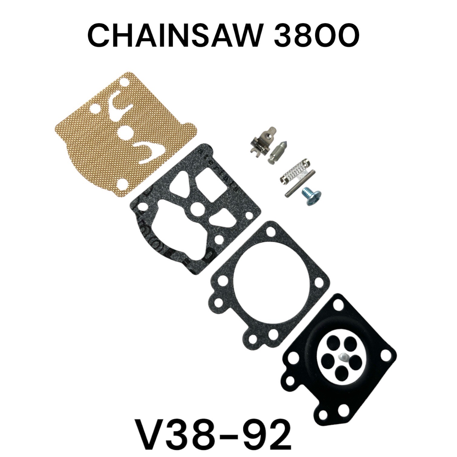 ชุดซ่อมคาร์บิว ผ้าปั๊มคาร์บิว อะไหล่เลื่อยโซ่ รุ่น 3800 Kanto CS1900 ...