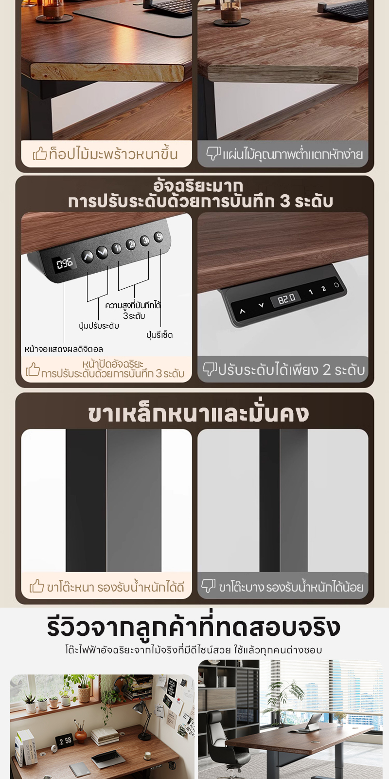 Xpanse โต๊ะปรับระดับไฟฟ้า สีน้ำตาลวอลนัท สีเมเปิ้ล แผ่นรองโต๊ะหนัง โต๊ะคอม โต๊ะทำงานยืดหยุ่นไฟฟ้า โต๊ะทำงานไฟฟ้า ที่เหมาะสมต่อรูปร่างมนุษย์ ใช้สำหรับการทำงาน สินค้าเป็นที่นิยม ราคาคุ้มค่า ต้องมี