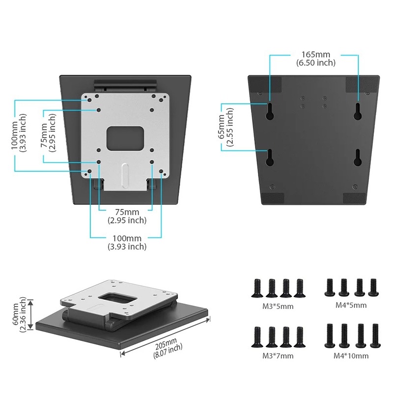 CY ขาตั้งจอคอม ขาจับจอMonitor ตั้งโต๊ะได้ ติดผนังได้ รองรับจอ14”-24 ...
