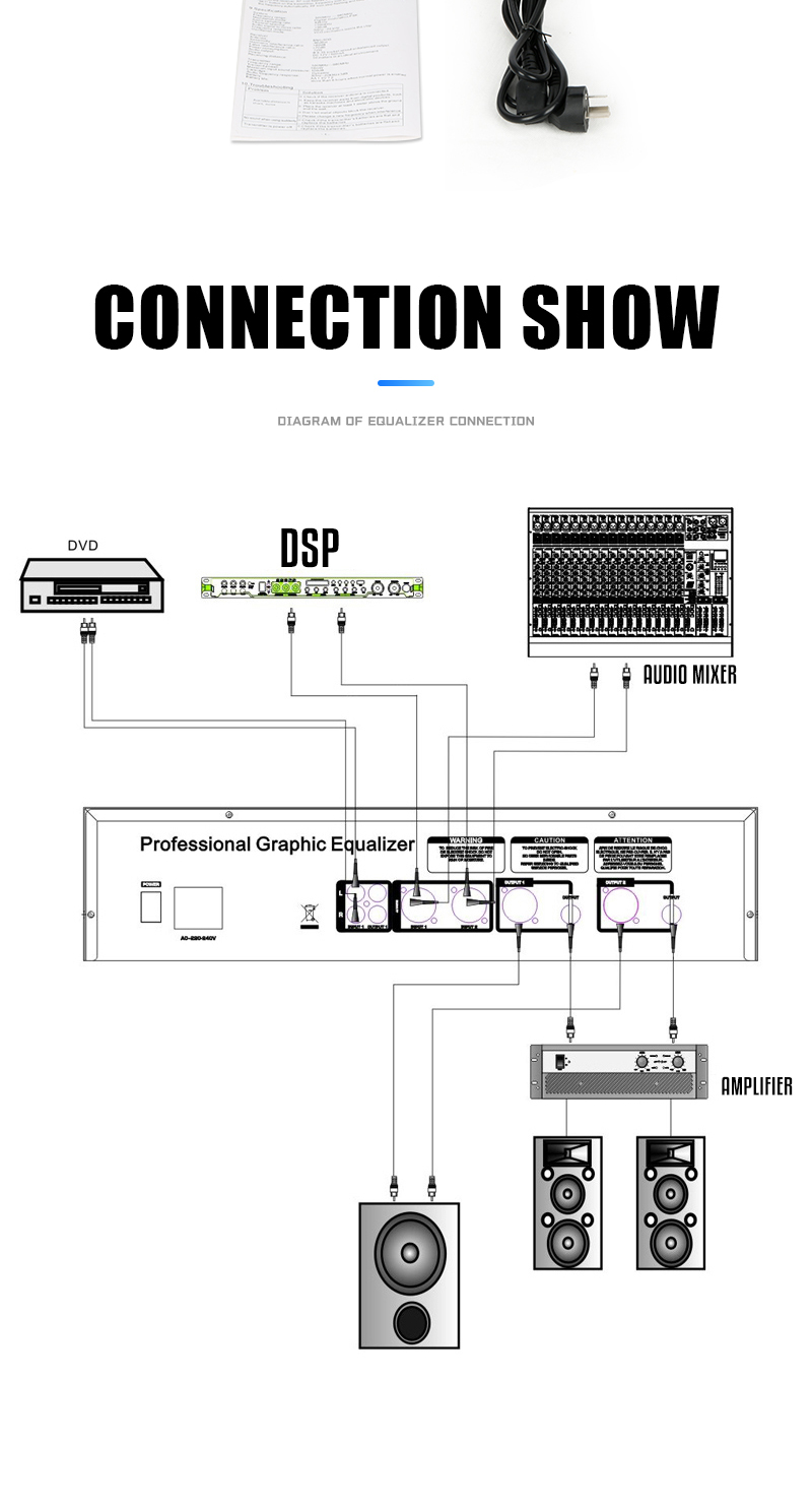 NEW BAXS 2231-PRO DSP99 อีควอไลเซอร์ดิจิตอล 37 แบนด์ 2 ชั้น EQ ความถี่ ...