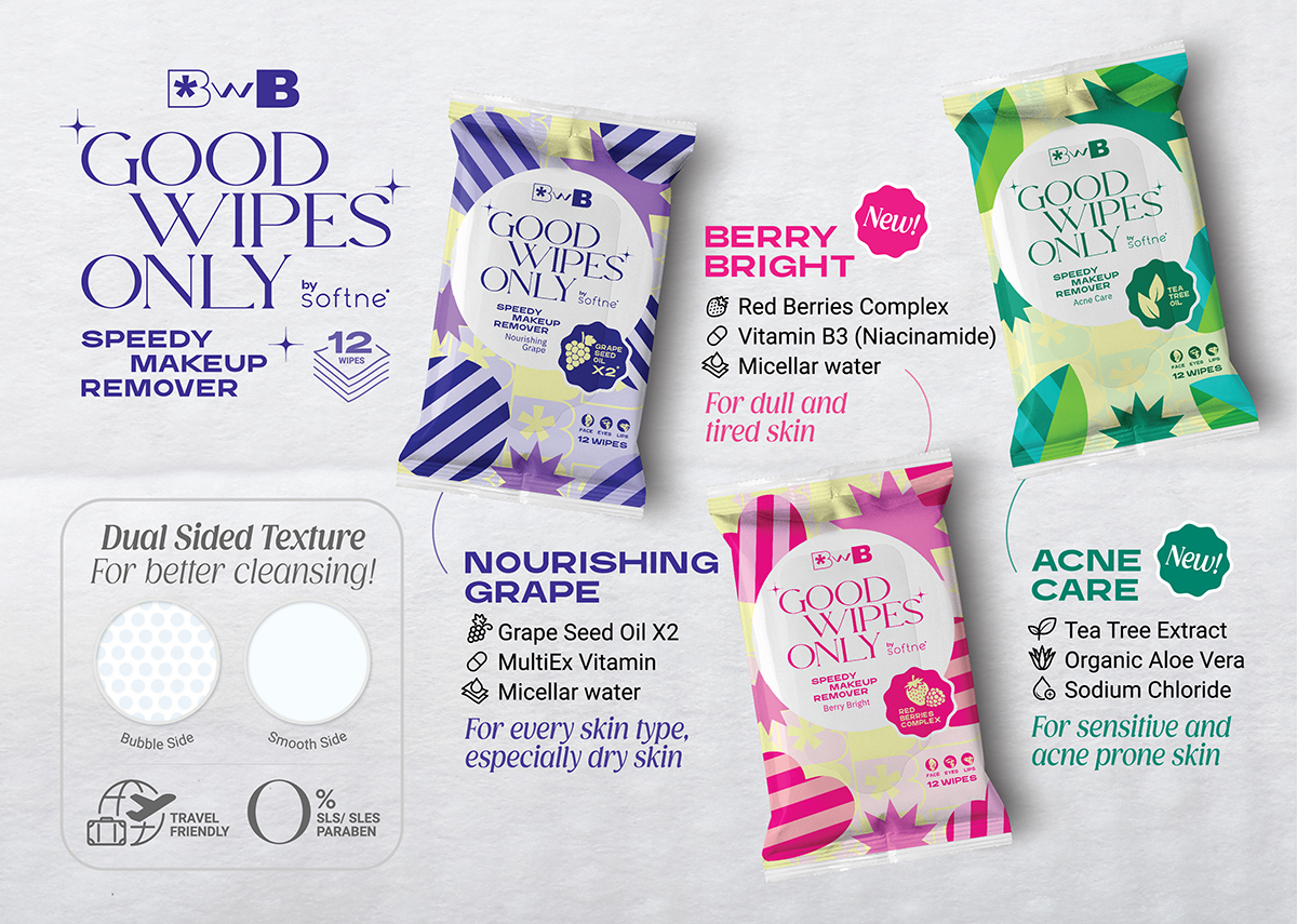 (Set4ซอง) BWB Good Wipes Only Speedy Makeup Remover | Shopee Thailand