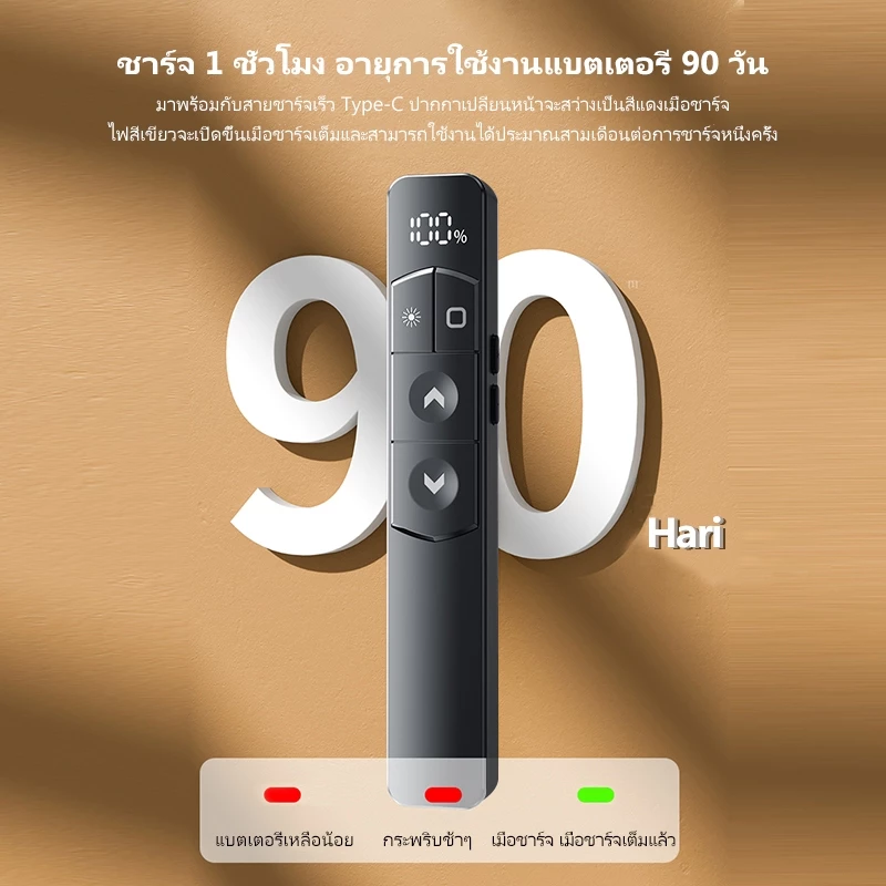 NETPAC S10 เลเซอร์ พอยเตอร์ Laser Pen เปลี่ยนหน้า เพิ่ม - ลดเสียง PPT ...