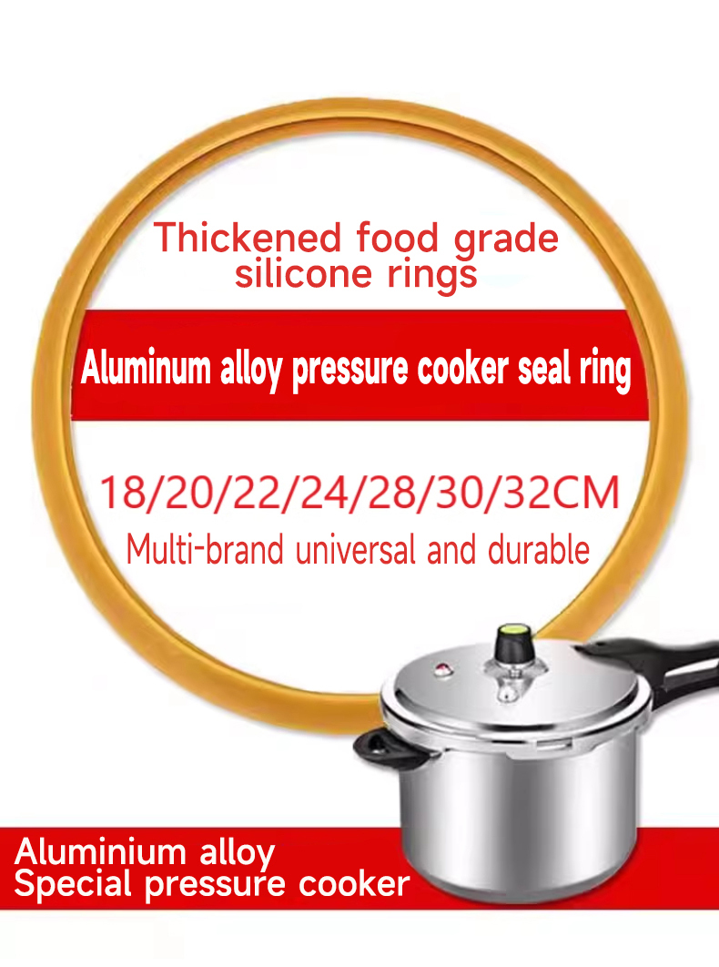 Clear Silicone Rubber Gasket Seal Ring For Home Pressure Cooker - 16-24cm Replacement 7 thumbnail image