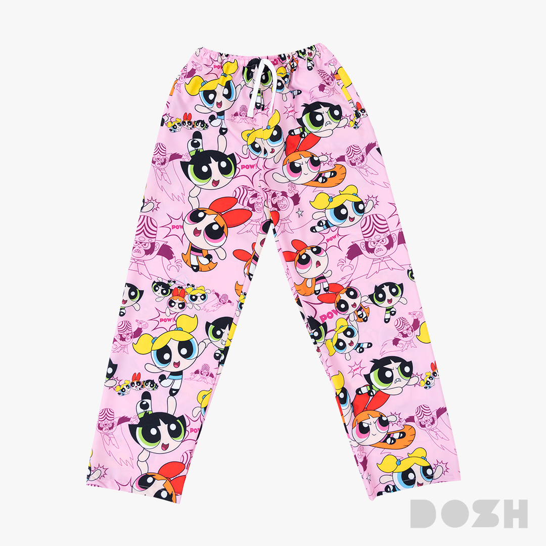 DOSH WOMEN LAY PANTS POWERPUFF GIRLS กางเกงเล ผ้าไหมอิตาลี DPGWL1000-PI ...