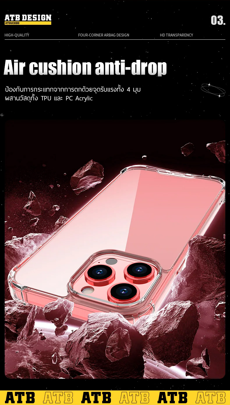 เคสคิงคองแท้ ATB Design - Anti-Burst Case เคสใสกันกระแทก 0.10 มม. ...