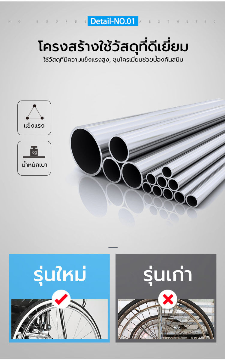 Synergy รุ่น Sleep Up รถเข็นผู้ป่วยปรับเอนนอน 180 องศา พร้อมหมอนรองคอ